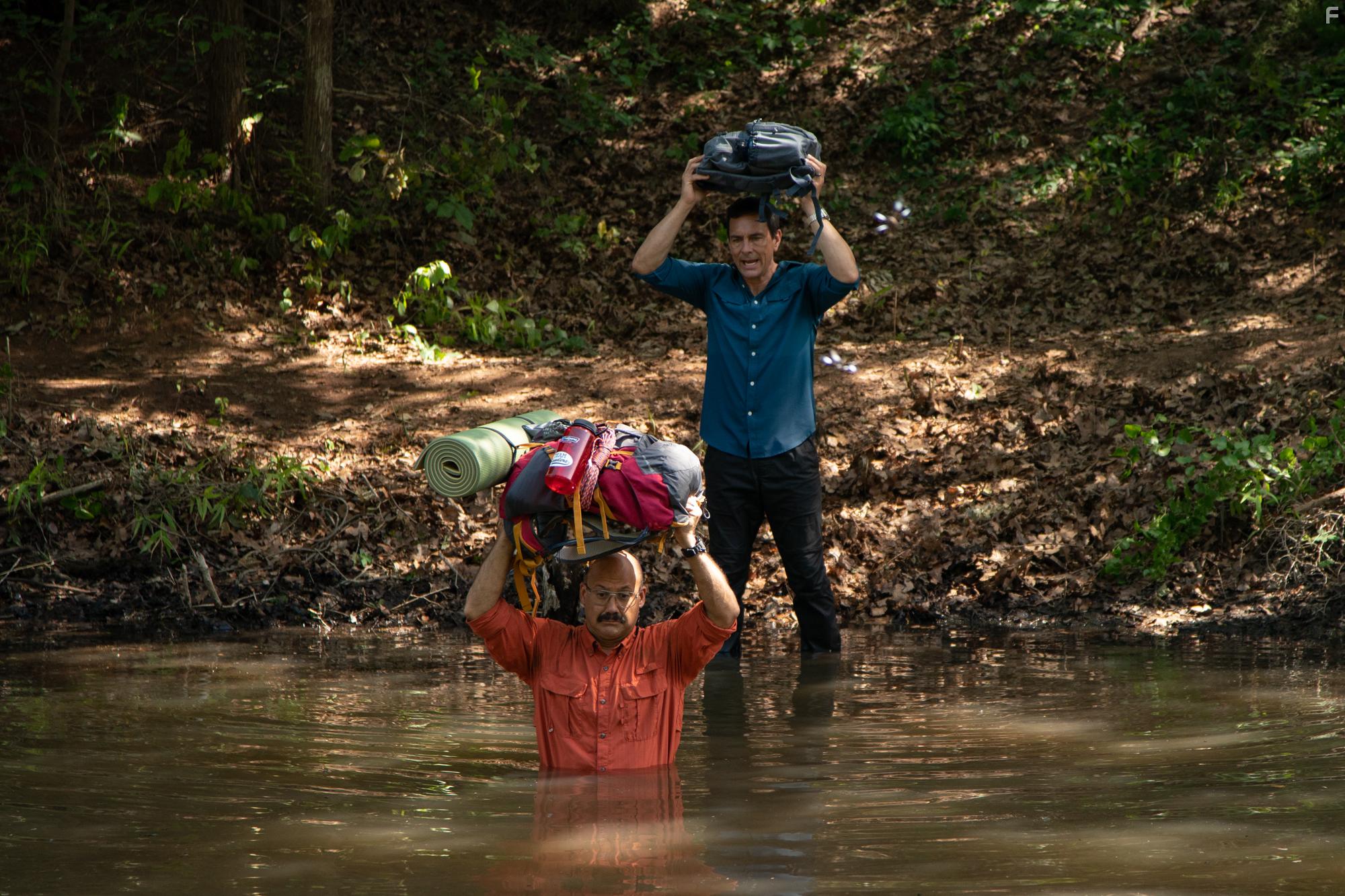 Eddie James and Tommy Woodard in Family Camp (2022)