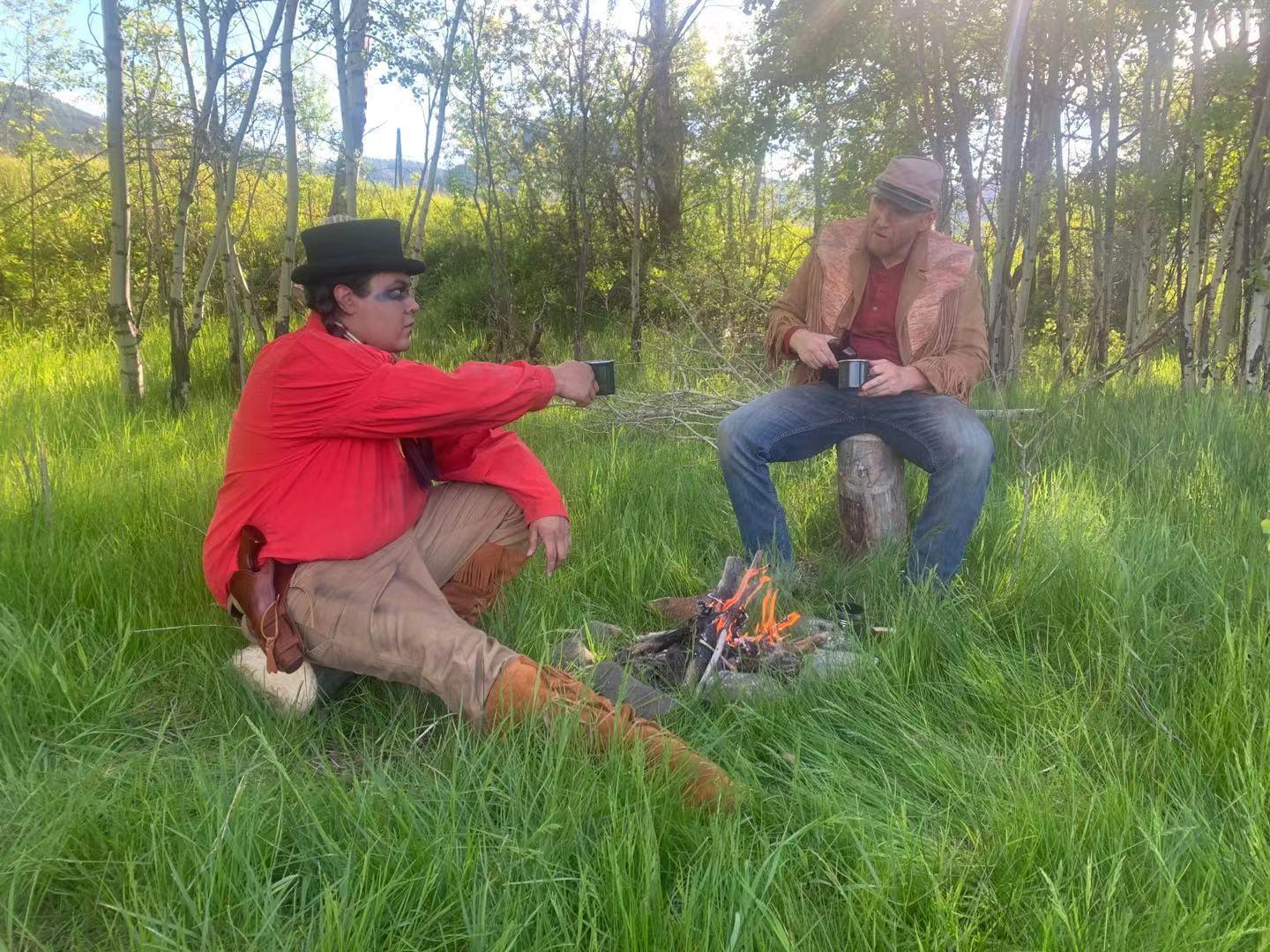 Derek Sorrell and Davy Williams in Eye for Eye (2022)