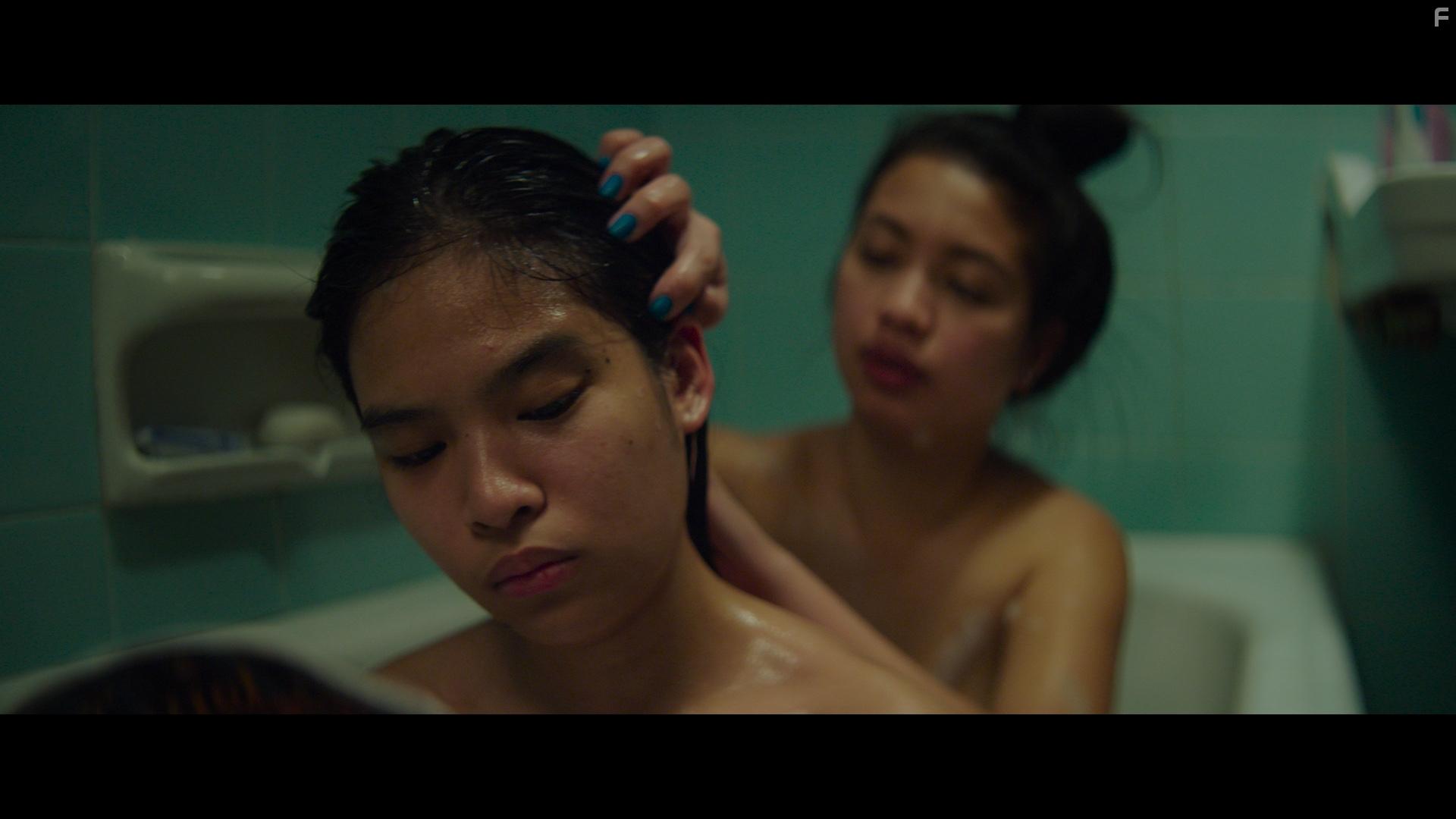 Abigael Loma and Hasmine Killip in Holy Emy (2021)