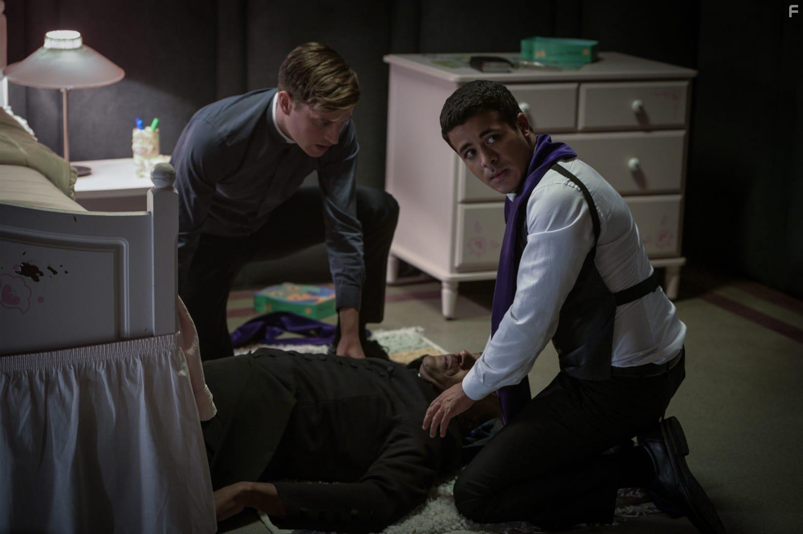 Nicholas Ralph and Christian Navarro in The Devil's Light (2022)