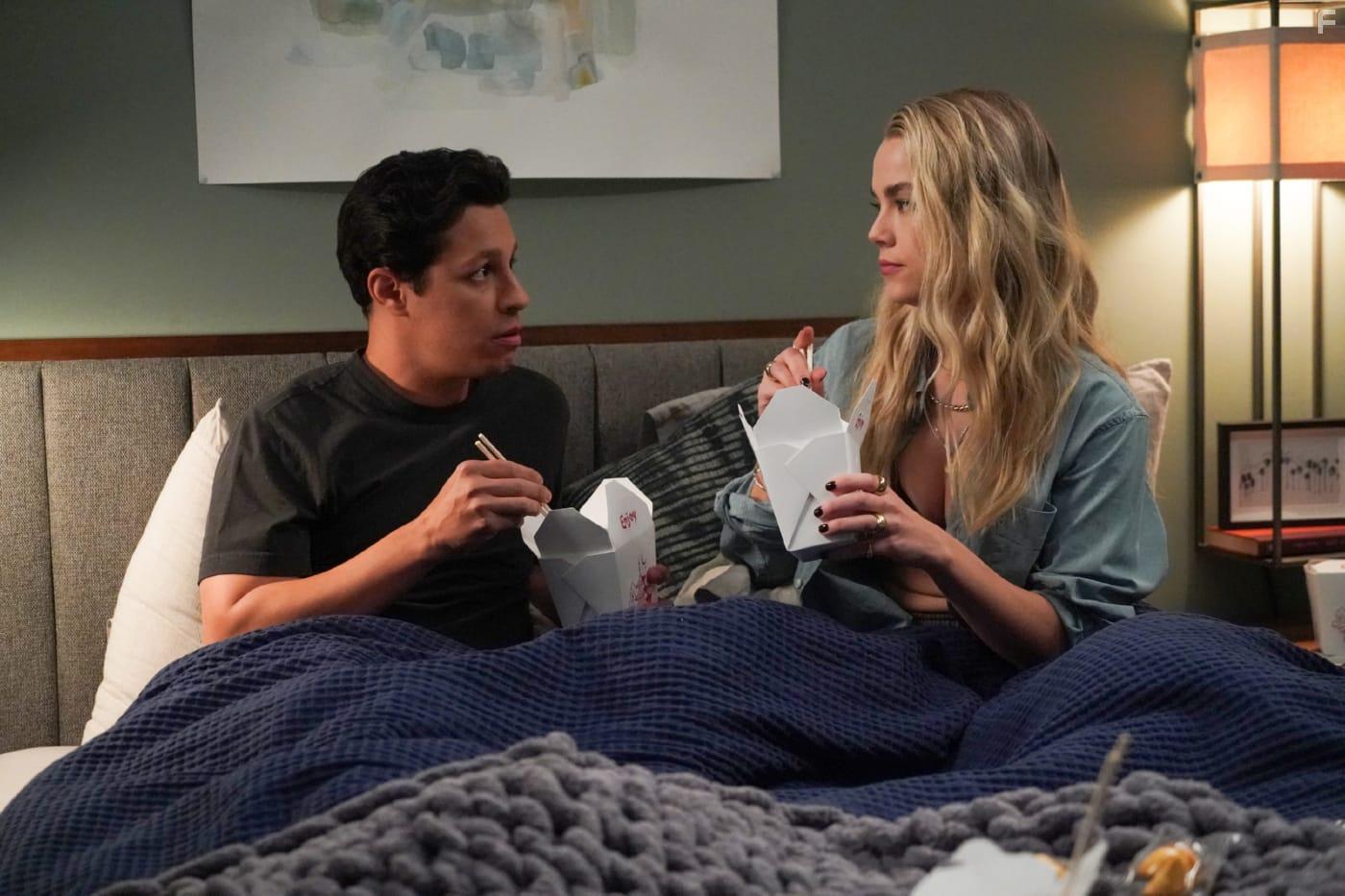 David Del Rio and Rebecca Rittenhouse in Maggie (2022)