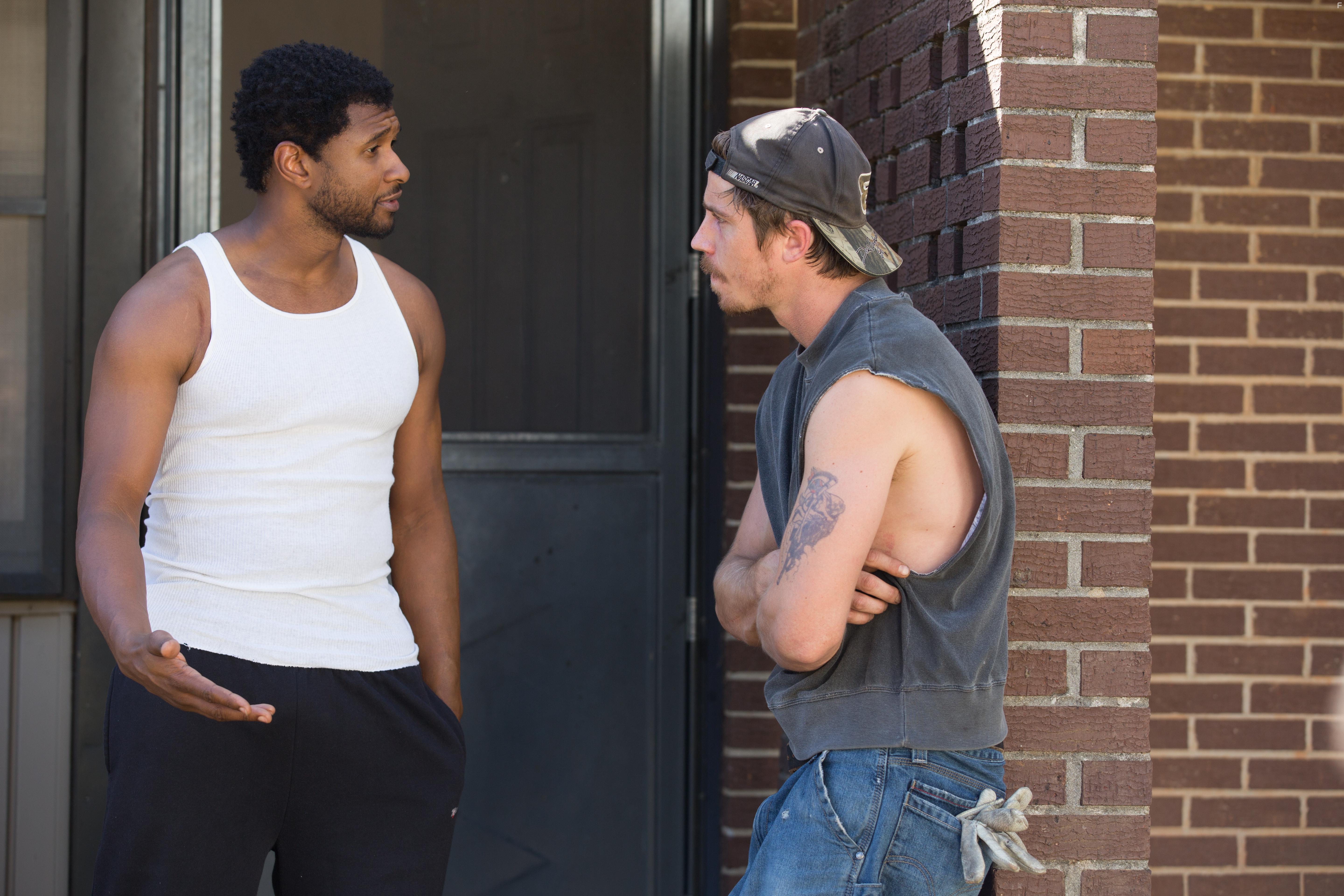 Usher and Garrett Hedlund in Burden (2018)