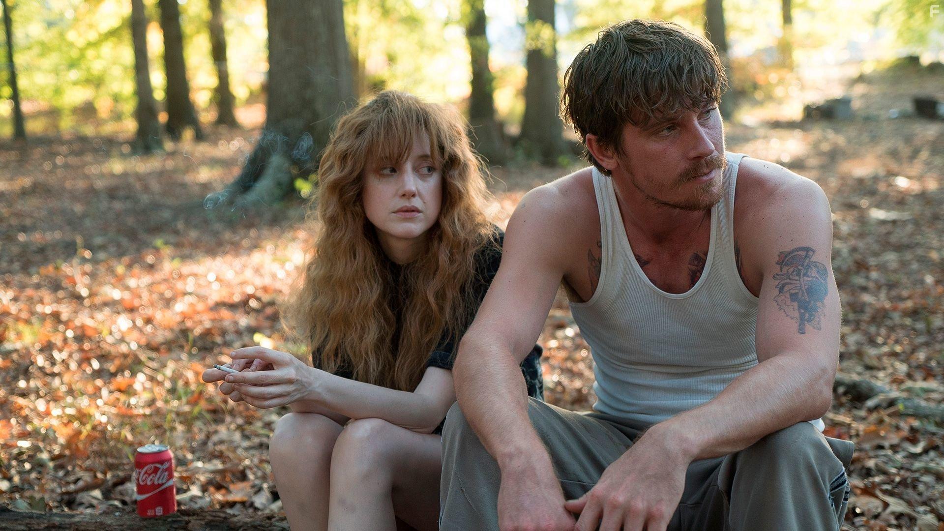 Garrett Hedlund and Andrea Riseborough in Burden (2018)