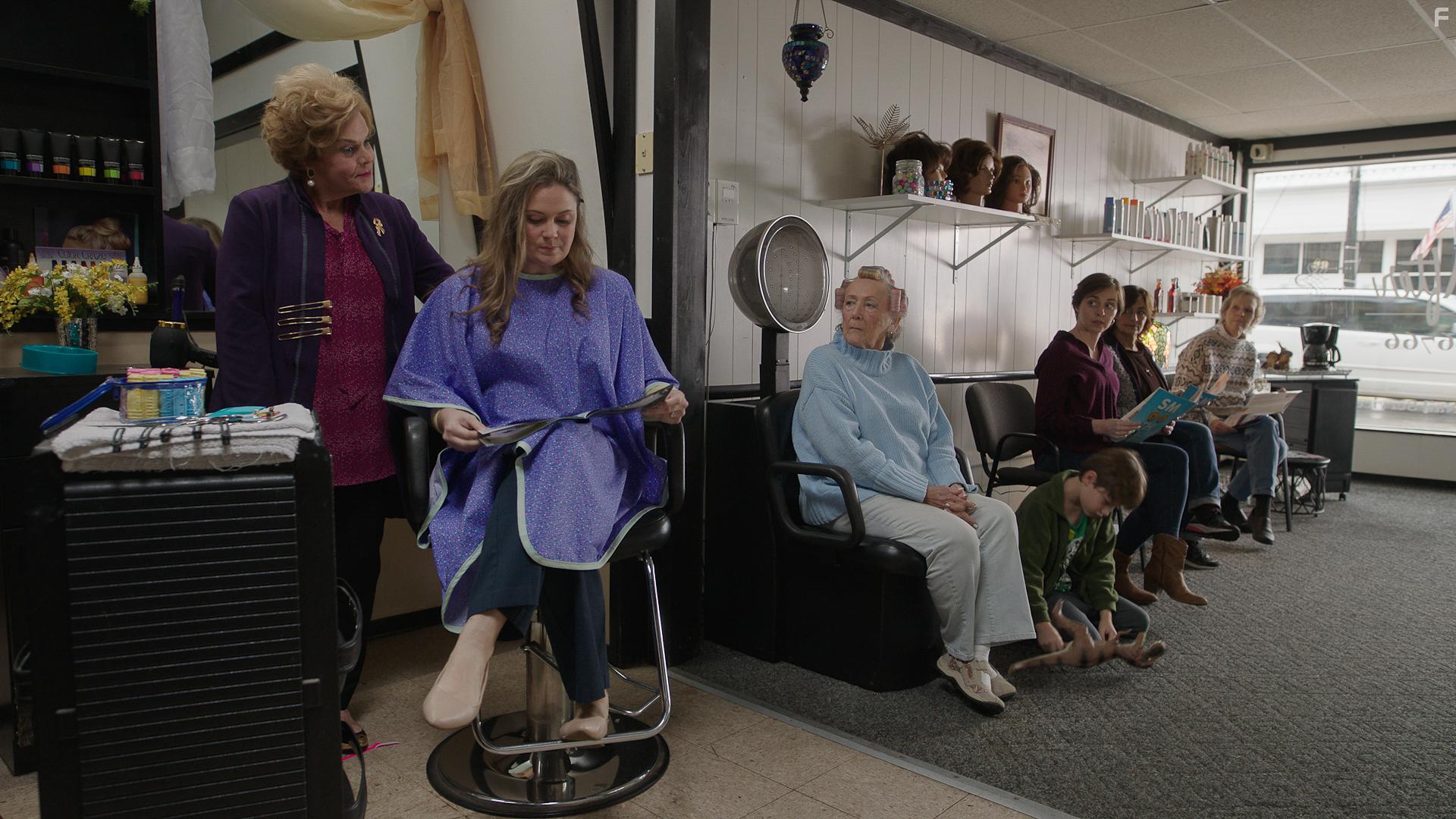 Liam Knapp, Erin Bethea, and Ann Herberger in Adeline (2022)