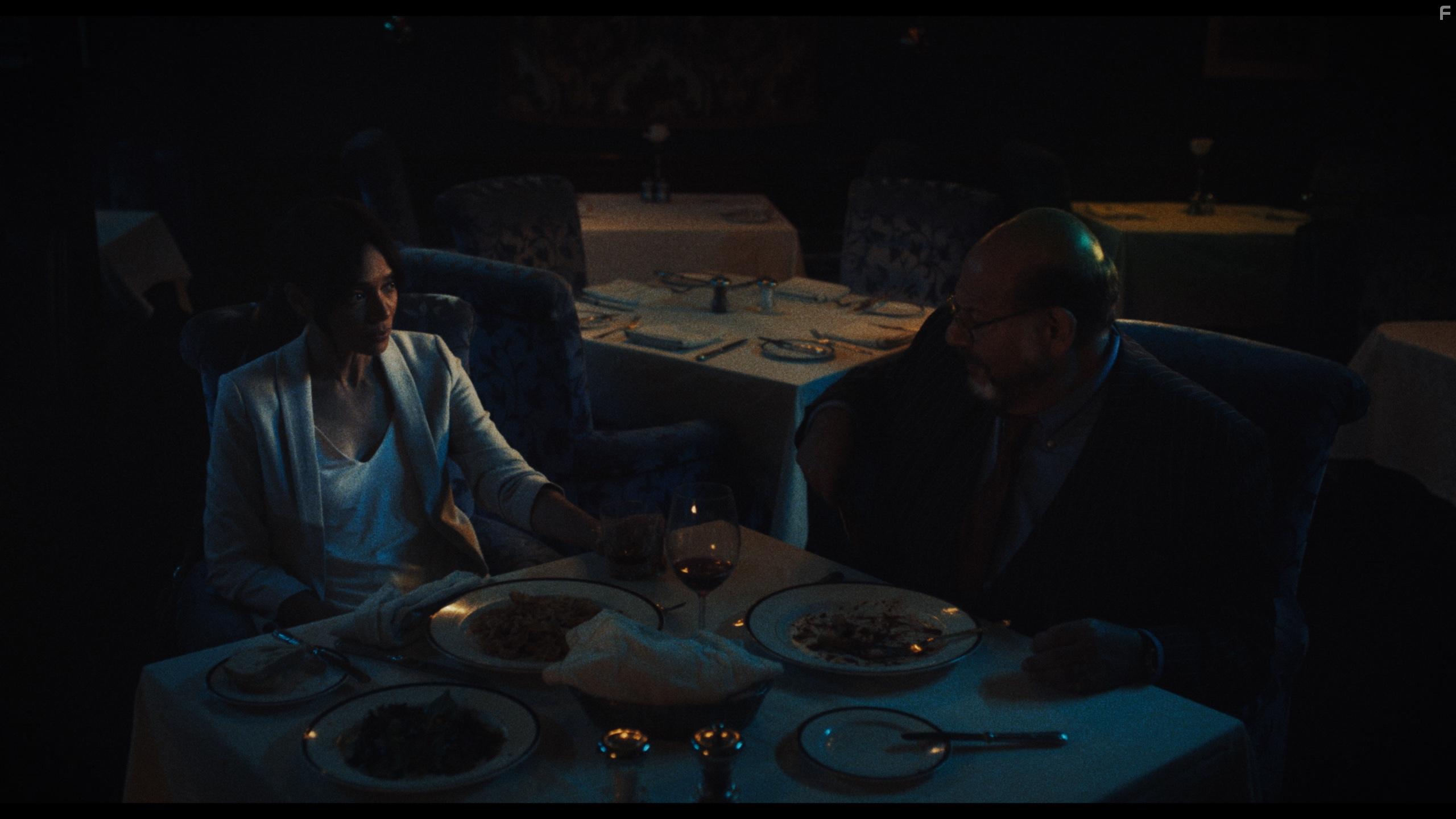 Fred Melamed and Tamara Taylor in Diary of a Spy (2022)