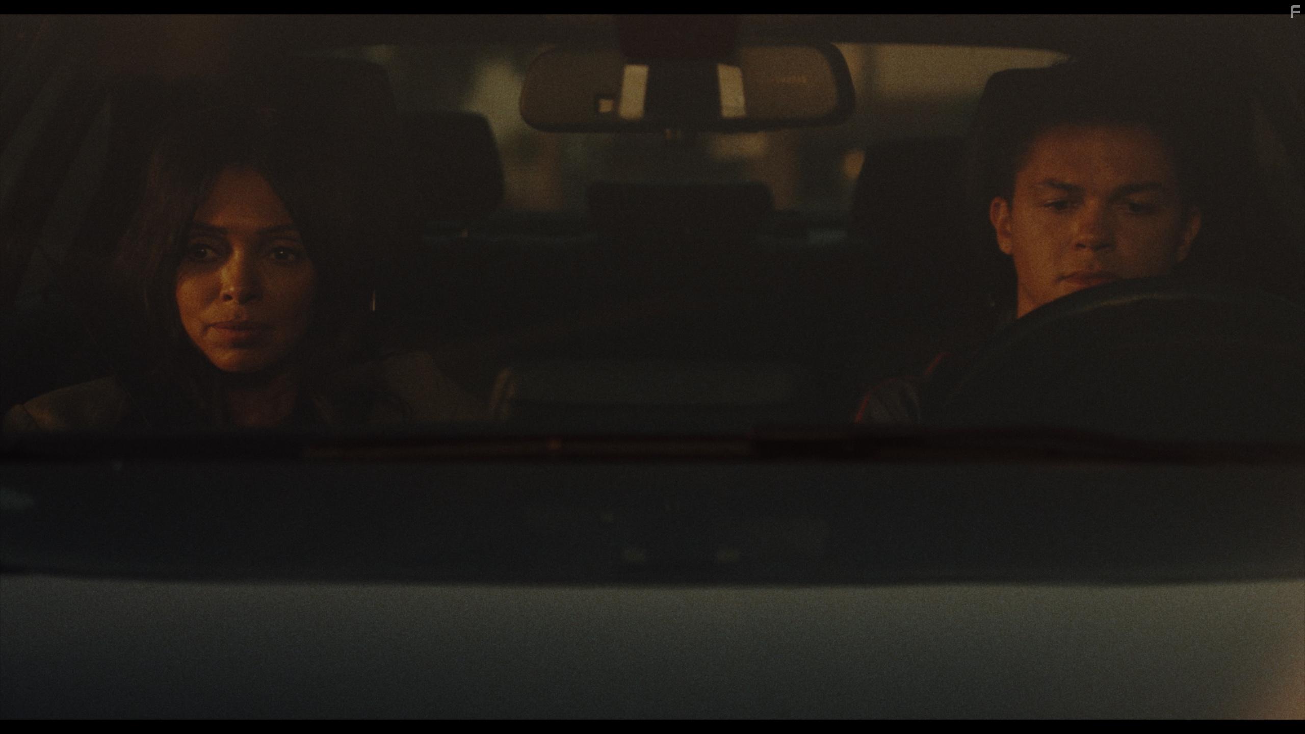 Reece Noi and Tamara Taylor in Diary of a Spy (2022)