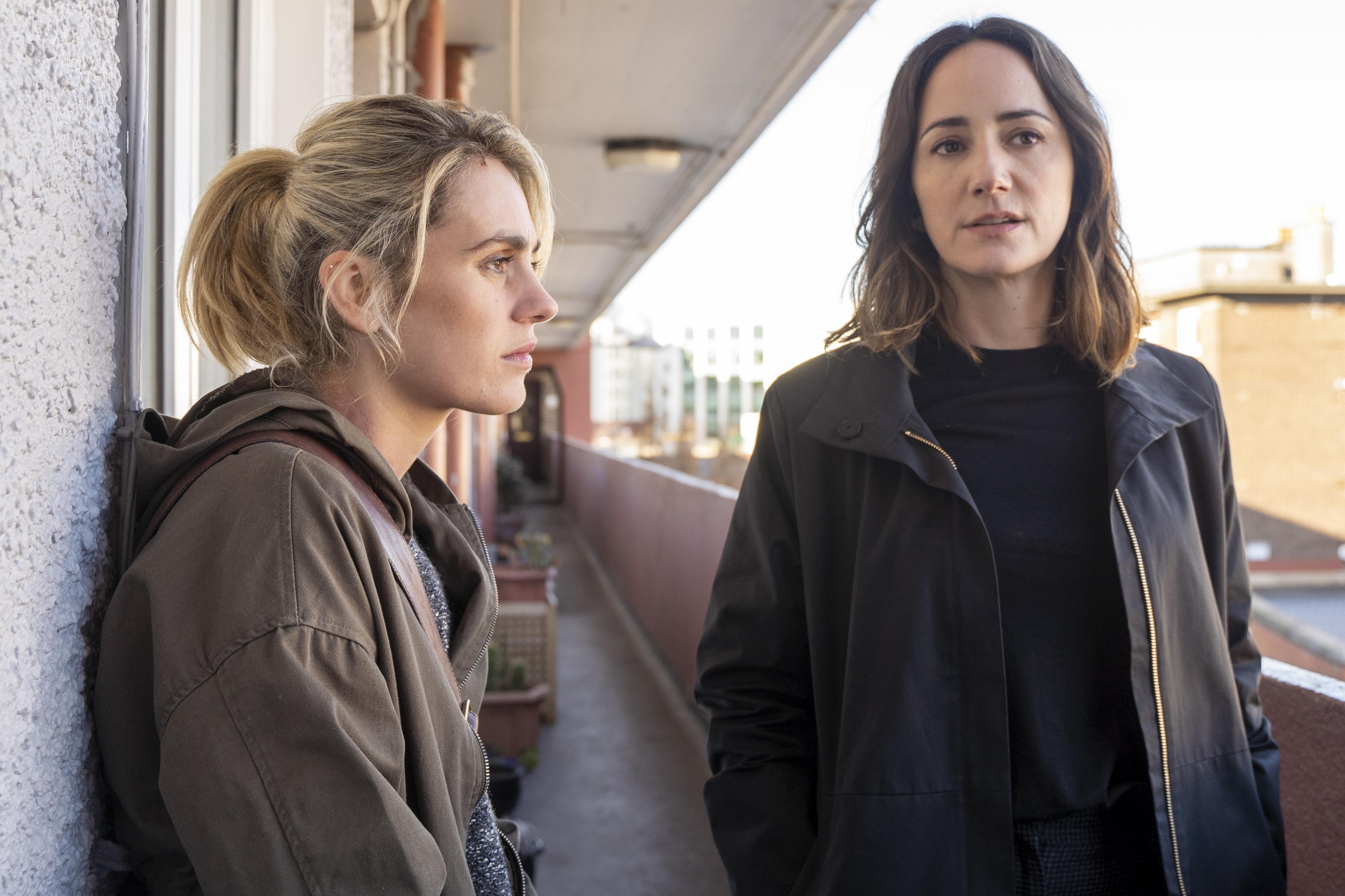 Lydia Leonard and Vic Carmen Sonne in Red Election (2021)