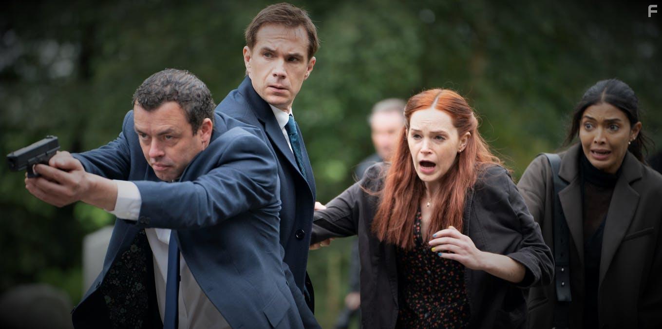 James D'Arcy and Patrick John Wall in Red Election (2021)