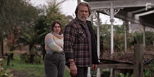 Erik Thomson and Natalie Abbott in Aftertaste (2021)