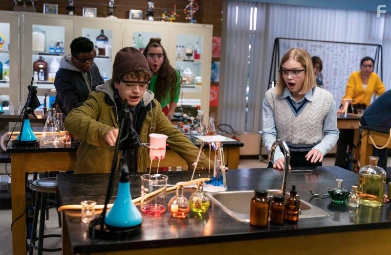 Angourie Rice and Gaten Matarazzo in Honor Society (2022)