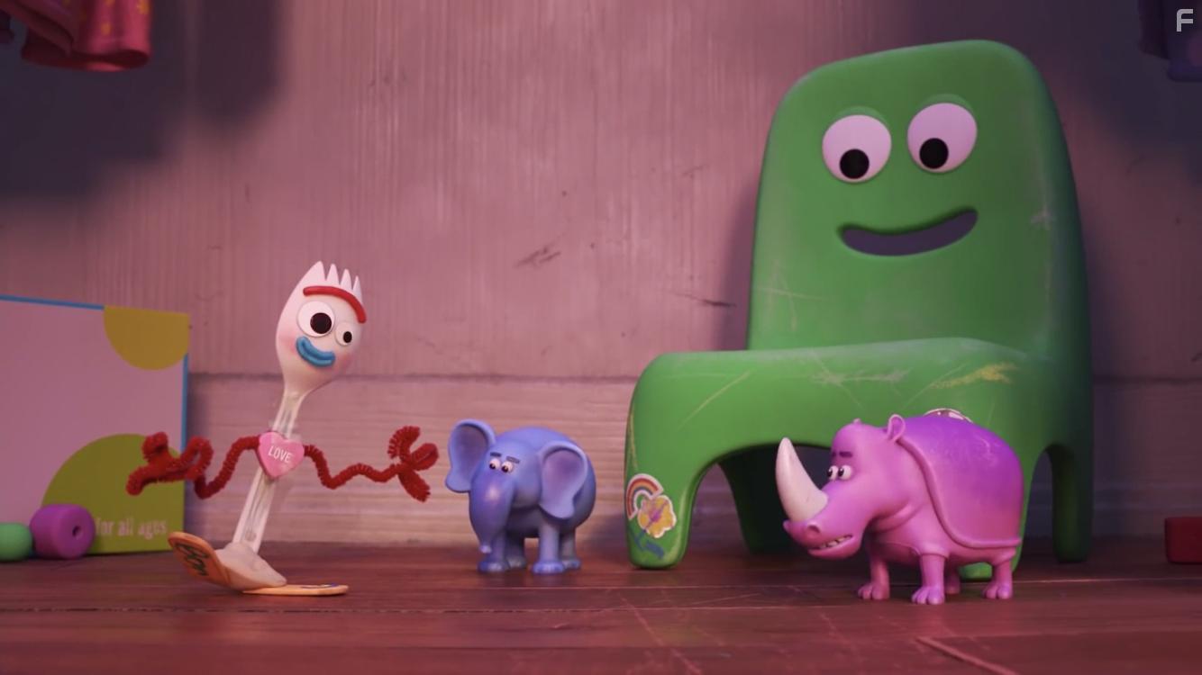 Mel Brooks, Carol Burnett, Carl Reiner, and Tony Hale in Forky Asks a Question (2019)