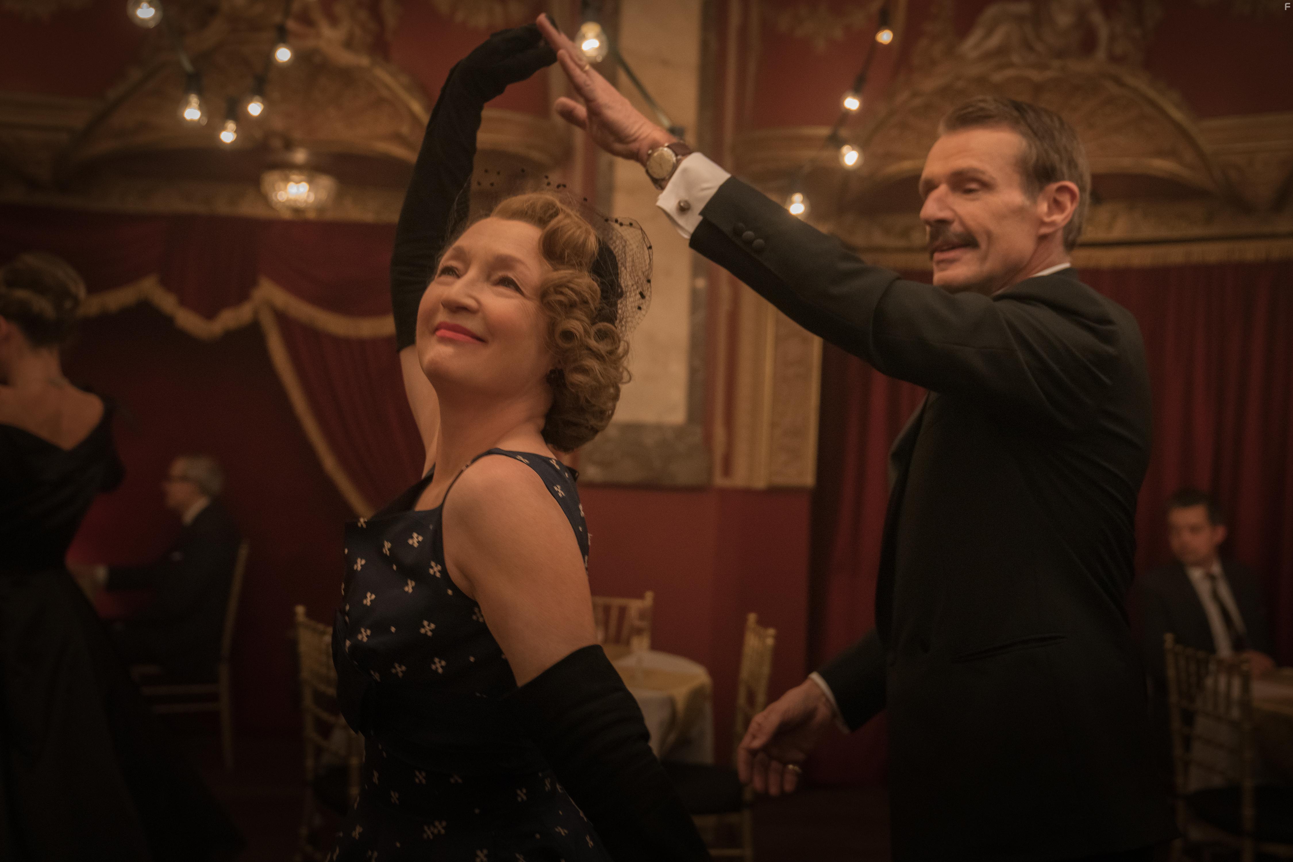 Lesley Manville and Lambert Wilson in Mrs. Harris Goes to Paris (2022)
