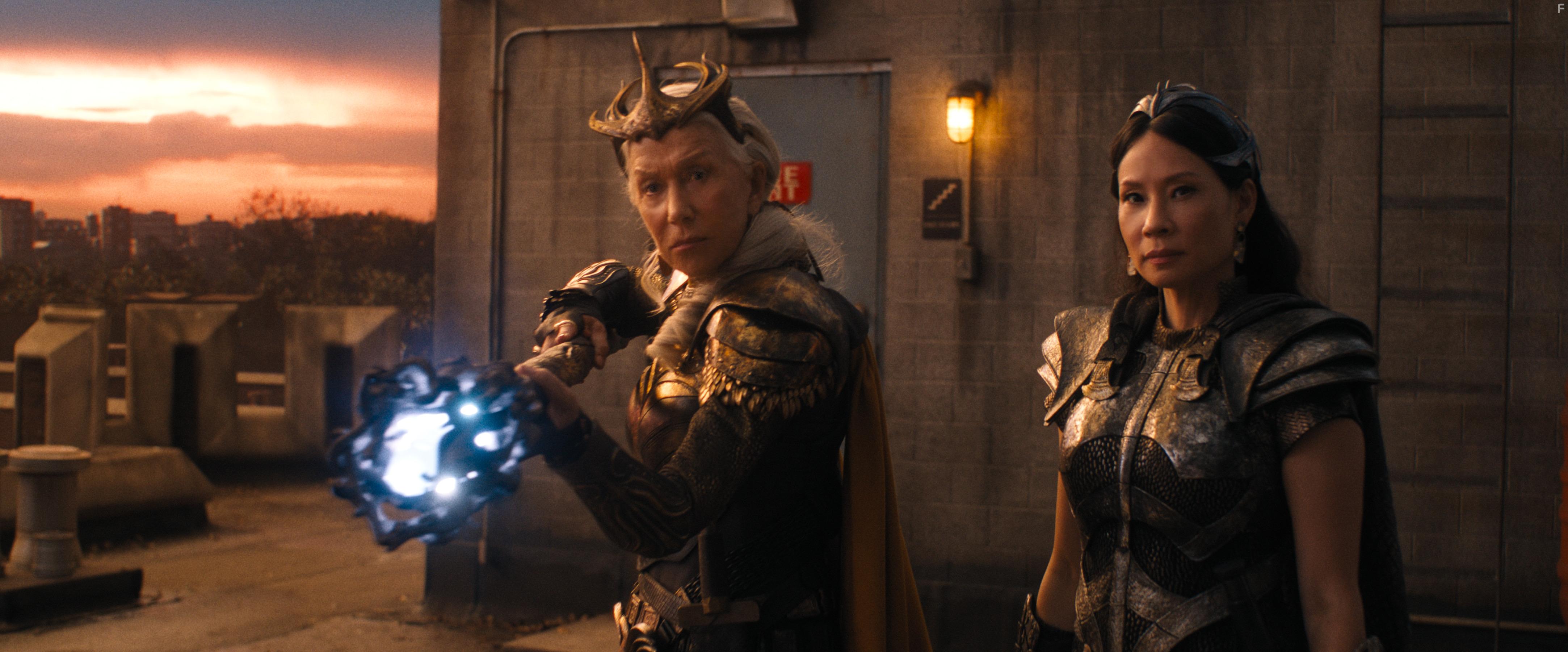 Helen Mirren and Lucy Liu in Shazam! Fury of the Gods (2022)