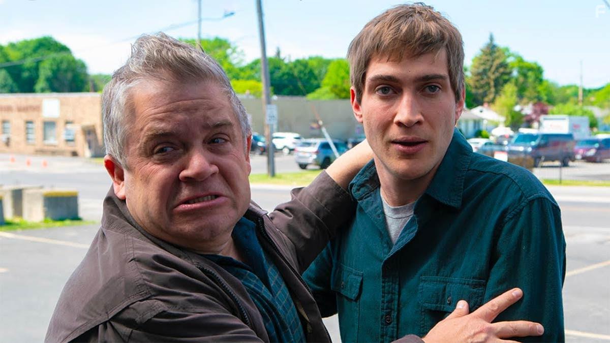 Patton Oswalt and James Morosini in I Love My Dad (2022)