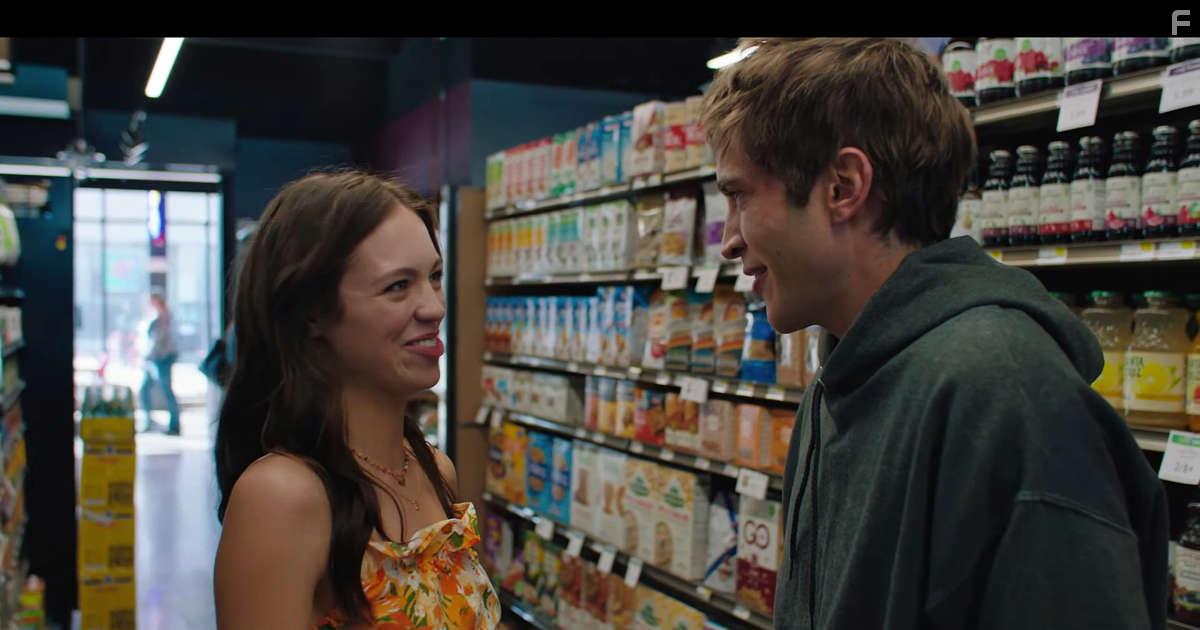 James Morosini and Claudia Sulewski in I Love My Dad (2022)