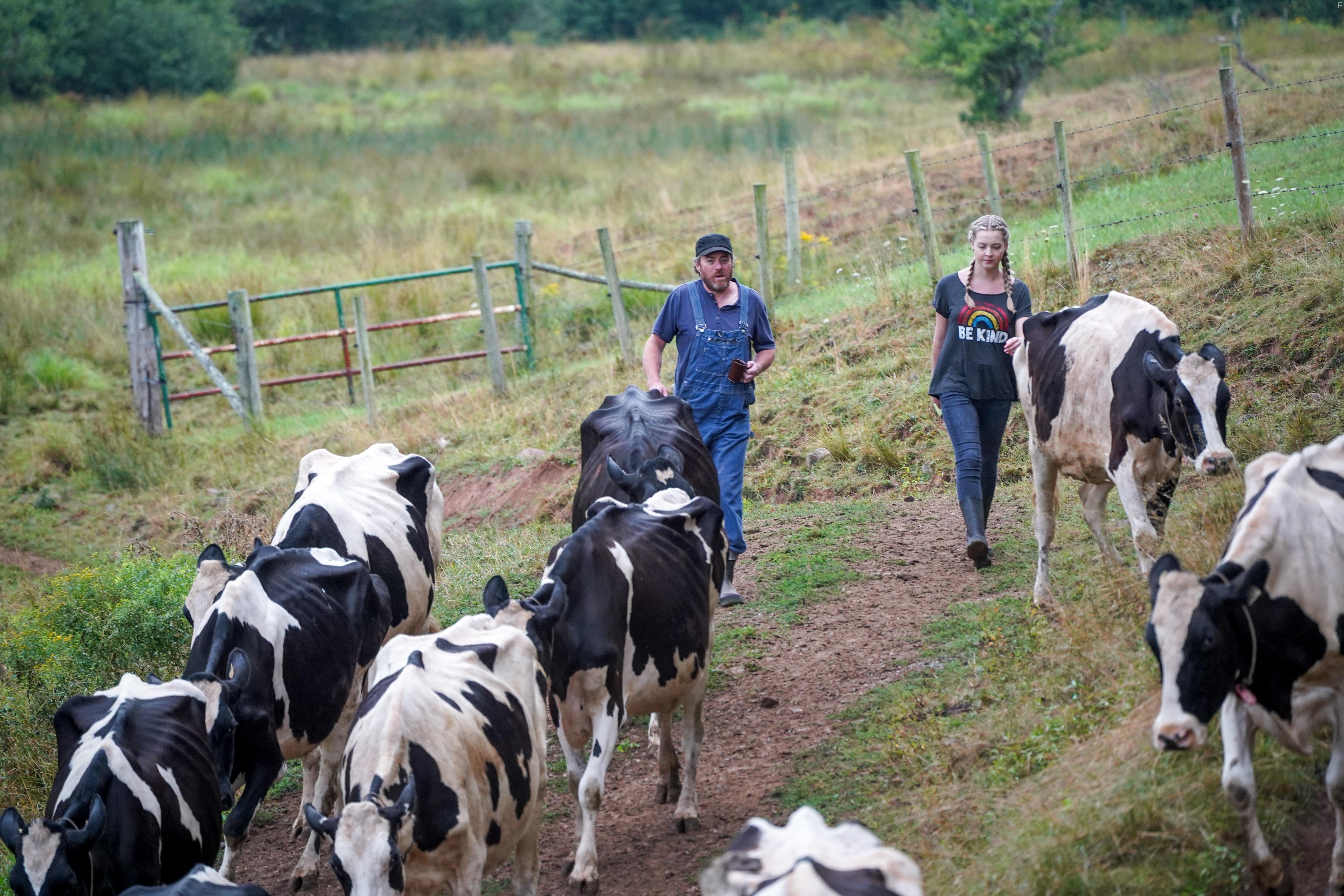 Robb Wells and Maya V. Henry in Dawn, Her Dad & the Tractor (2021)