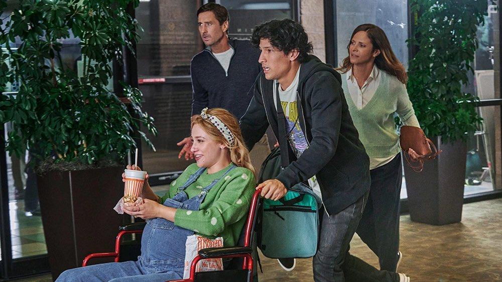 Lili Reinhart and Danny Ramirez in Look Both Ways (2022)