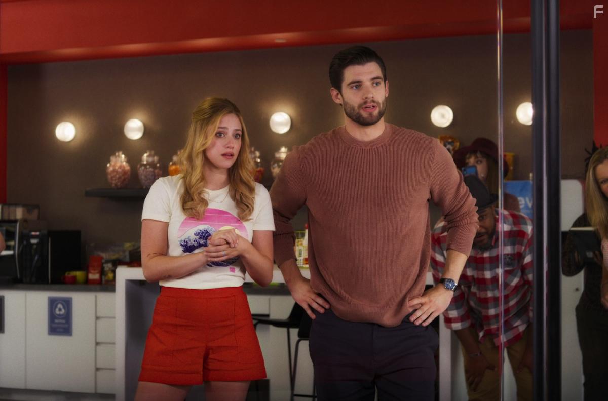 Lili Reinhart and David Corenswet in Look Both Ways (2022)