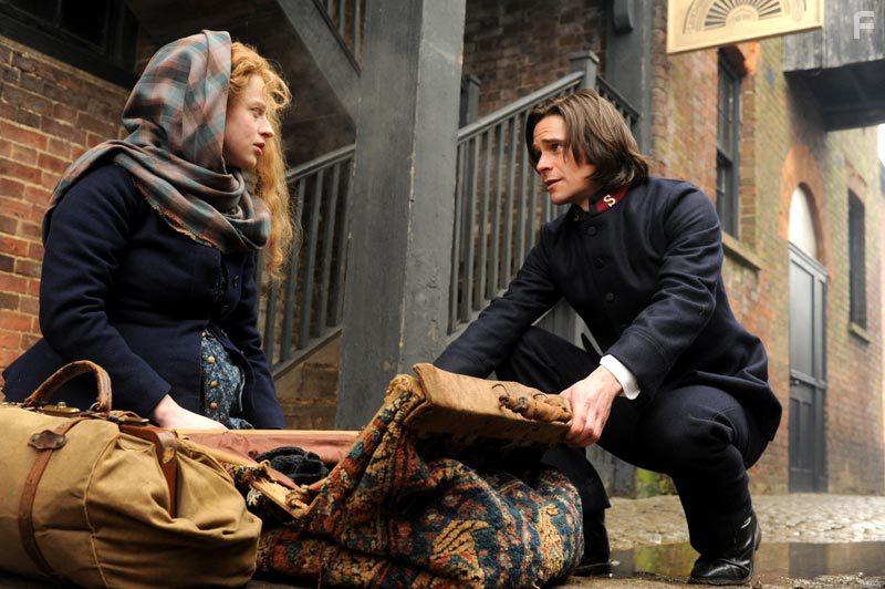 Hans Matheson and Victoria Bewick in The Christmas Candle (2013)