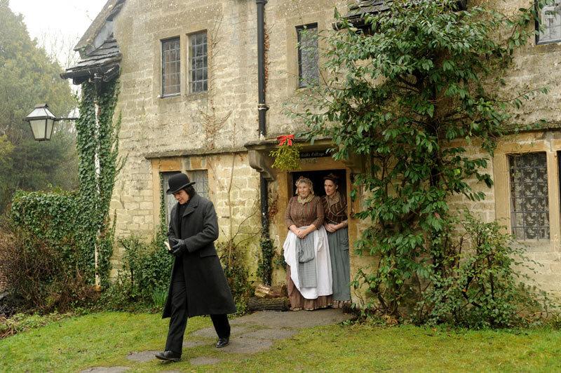 Patricia England, Hans Matheson, and Beatrice Curnew in The Christmas Candle (2013)