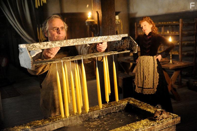 Lesley Manville and Sylvester McCoy in The Christmas Candle (2013)