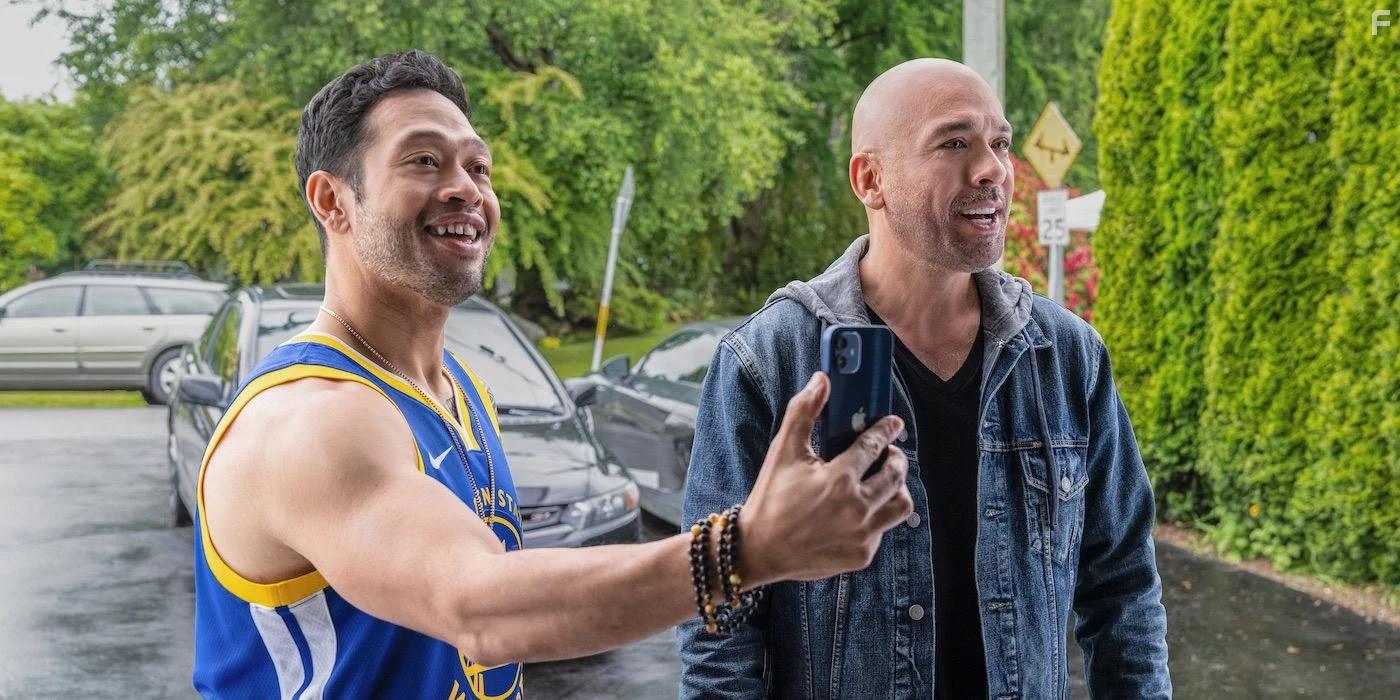 Jo Koy and Eugene Cordero in Easter Sunday (2022)