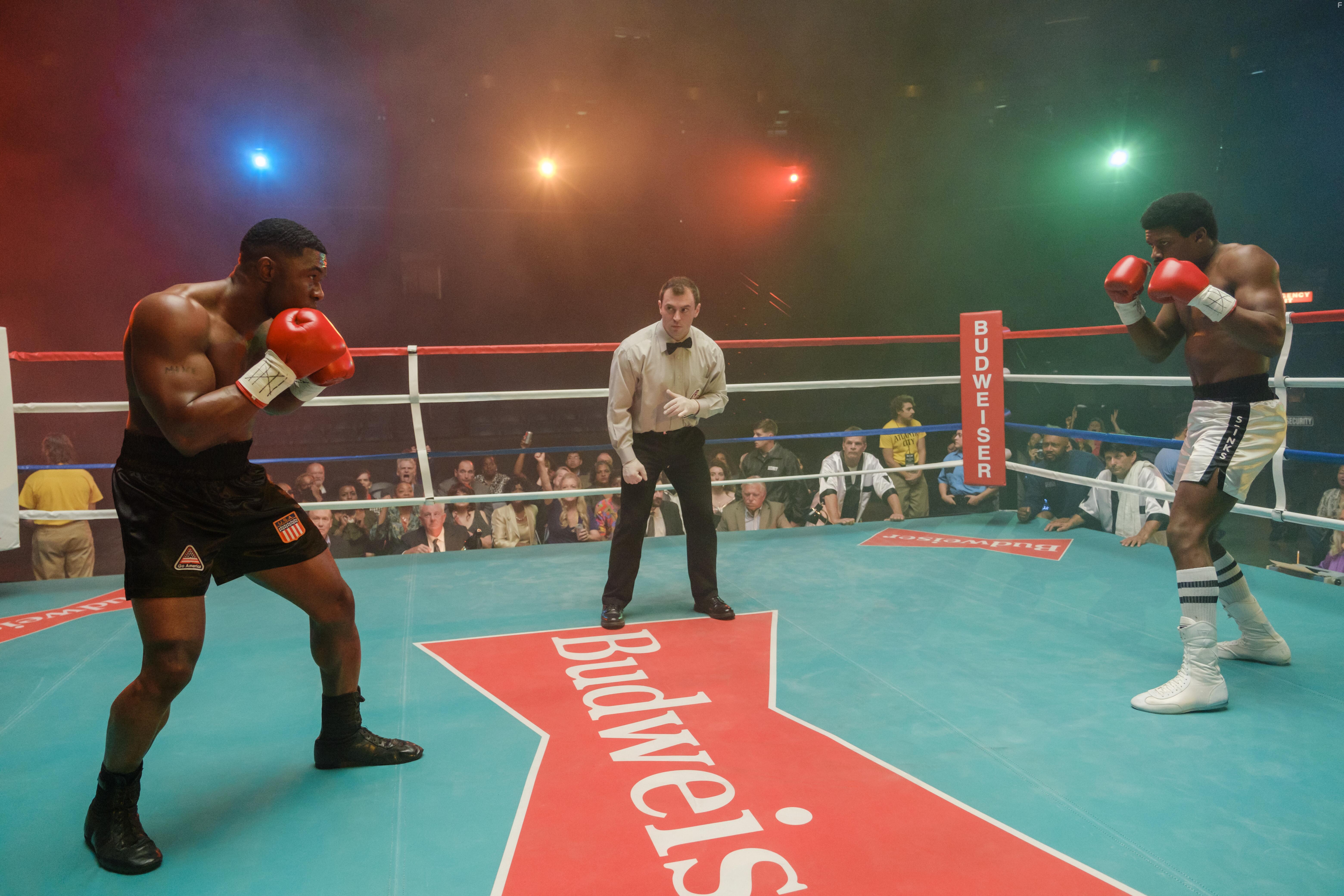 Christian Womack and Trevante Rhodes in Mike (2022)