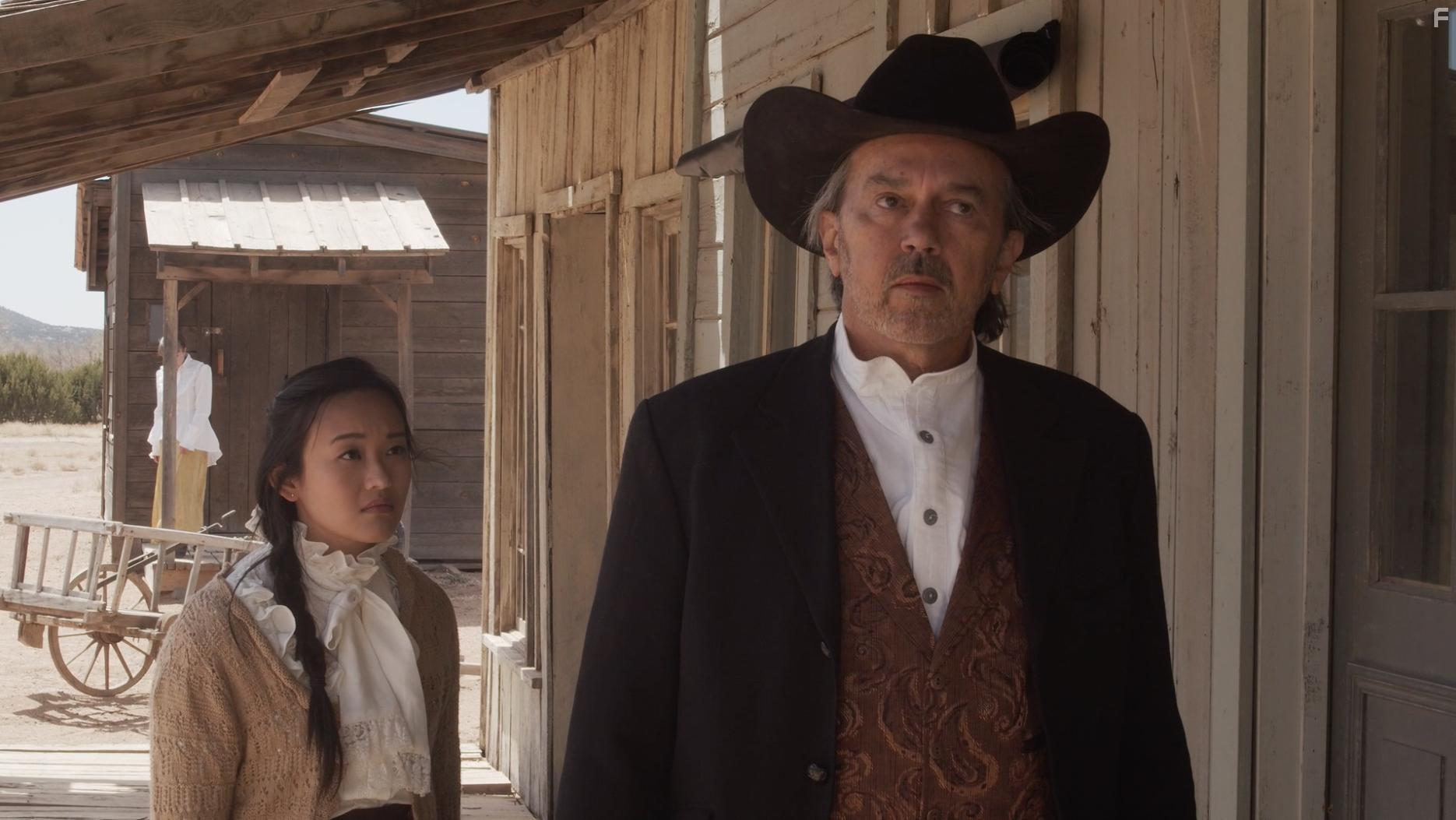 Lily Lei and Mike Gaba in A Town Called Parable (2021)