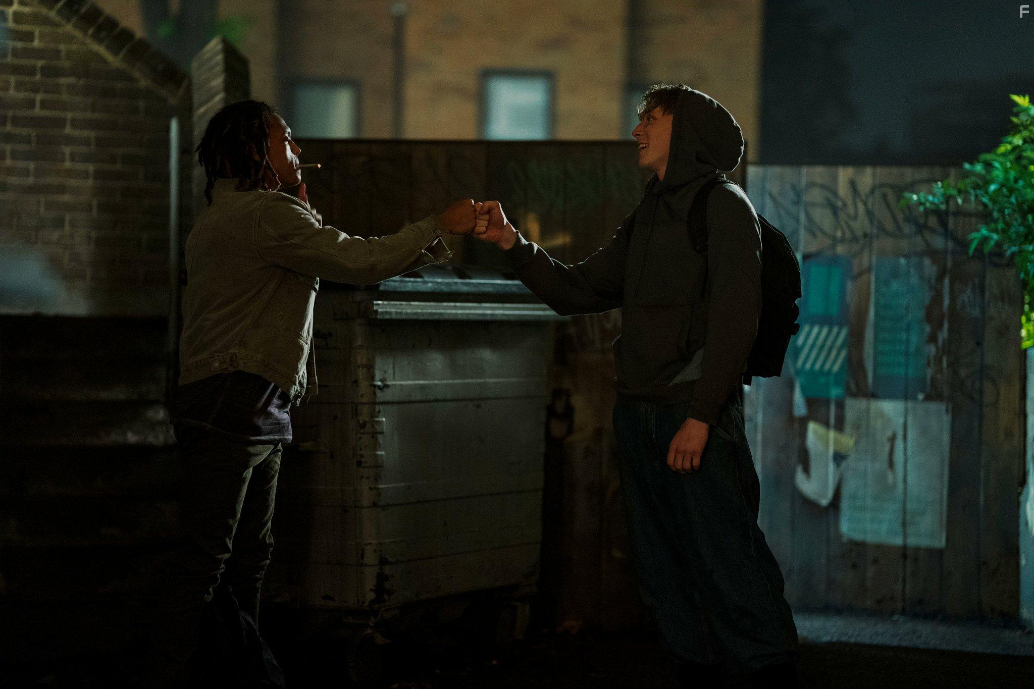 George MacKay and Percelle Ascott in I Came By (2022)