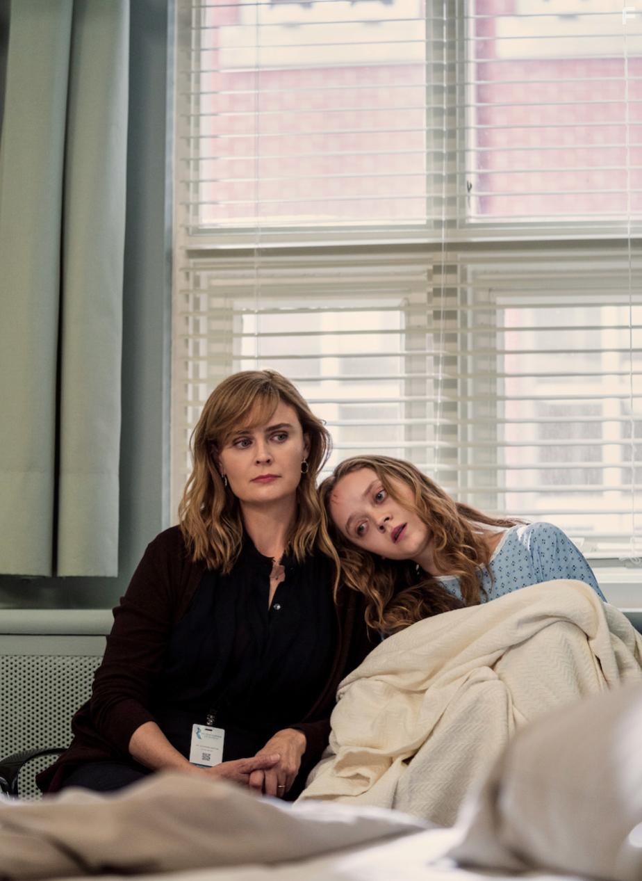 Emily Deschanel and Madeleine Arthur in Devil in Ohio (2022)