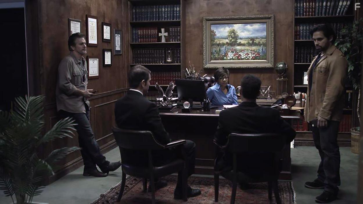 Danny Arroyo, Matt Borlenghi, Jon Briddell, and Bernadette Speakes in Nobody's Angel (2022)