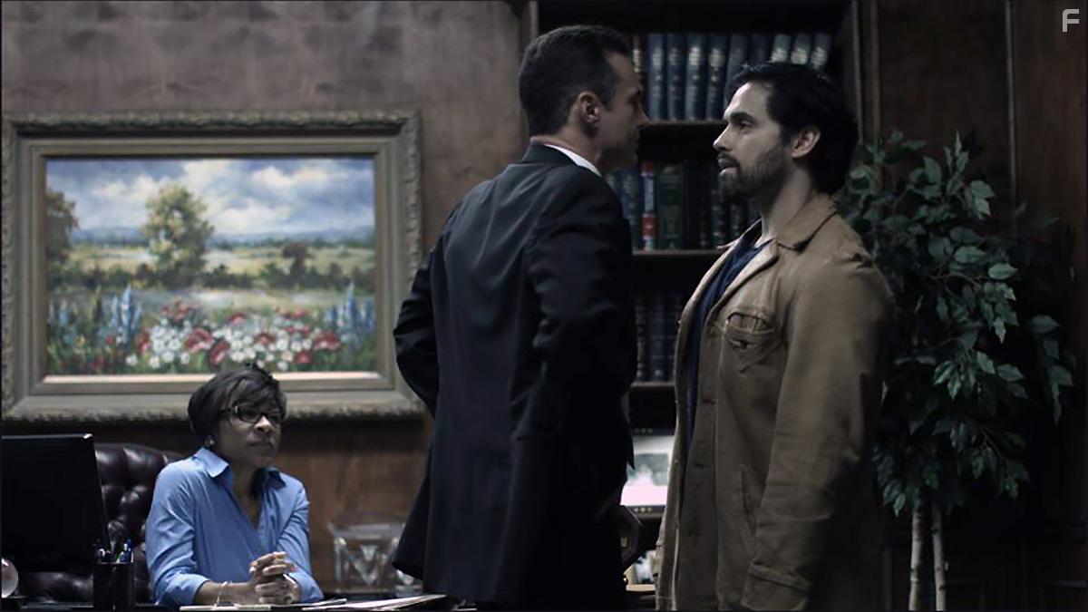 Danny Arroyo, Matt Borlenghi, and Bernadette Speakes in Nobody's Angel (2022)