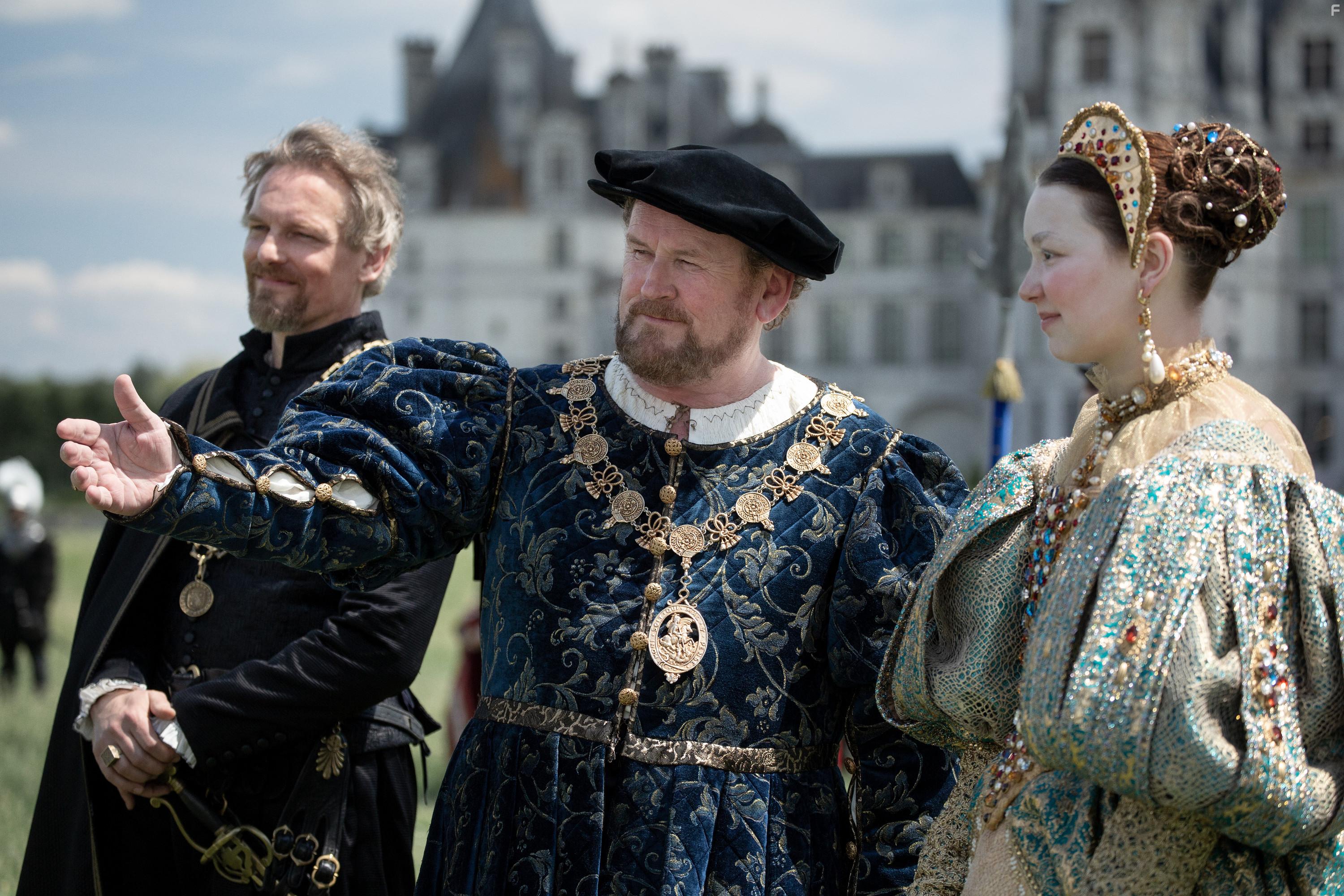 Colm Meaney, Barry Atsma, and Liv Hill in The Serpent Queen (2022)