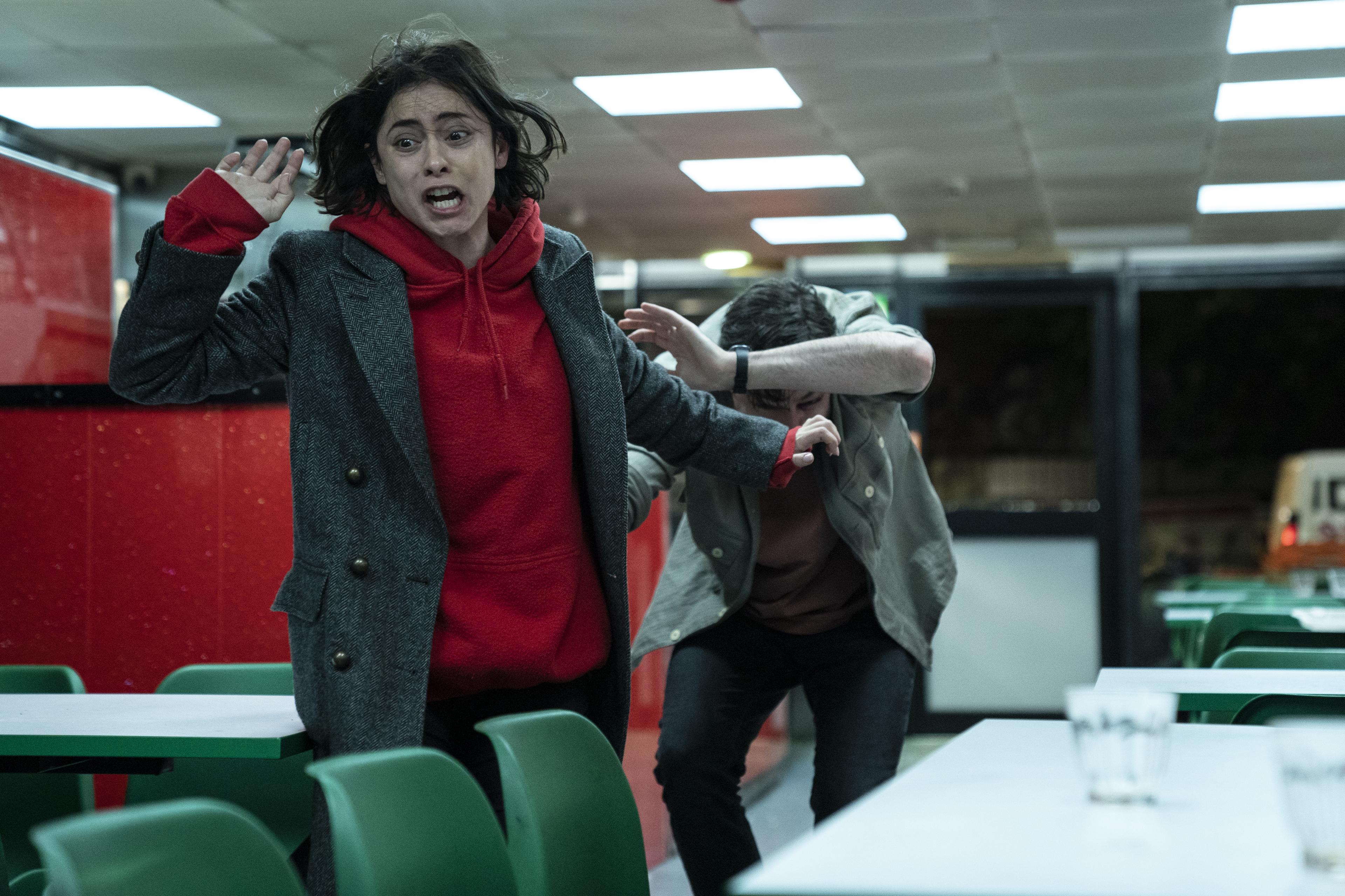 Rosa Salazar and Gavin Drea in Wedding Season (2022)