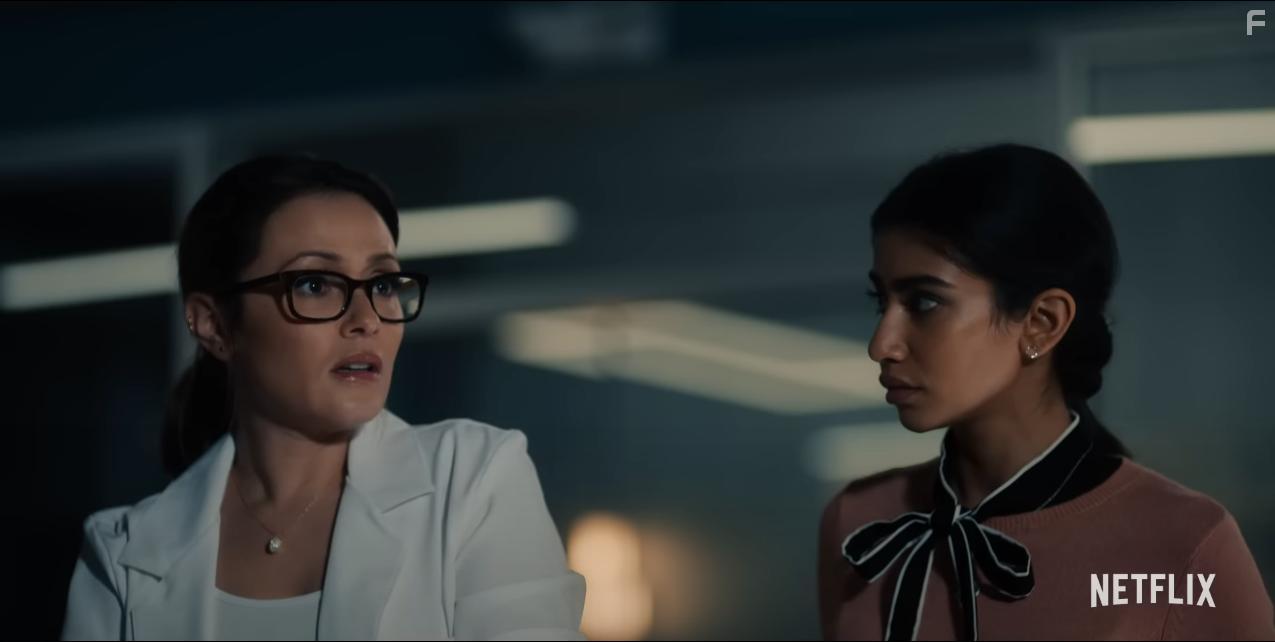 Italia Ricci and Rhianna Jagpal in The Imperfects (2022)