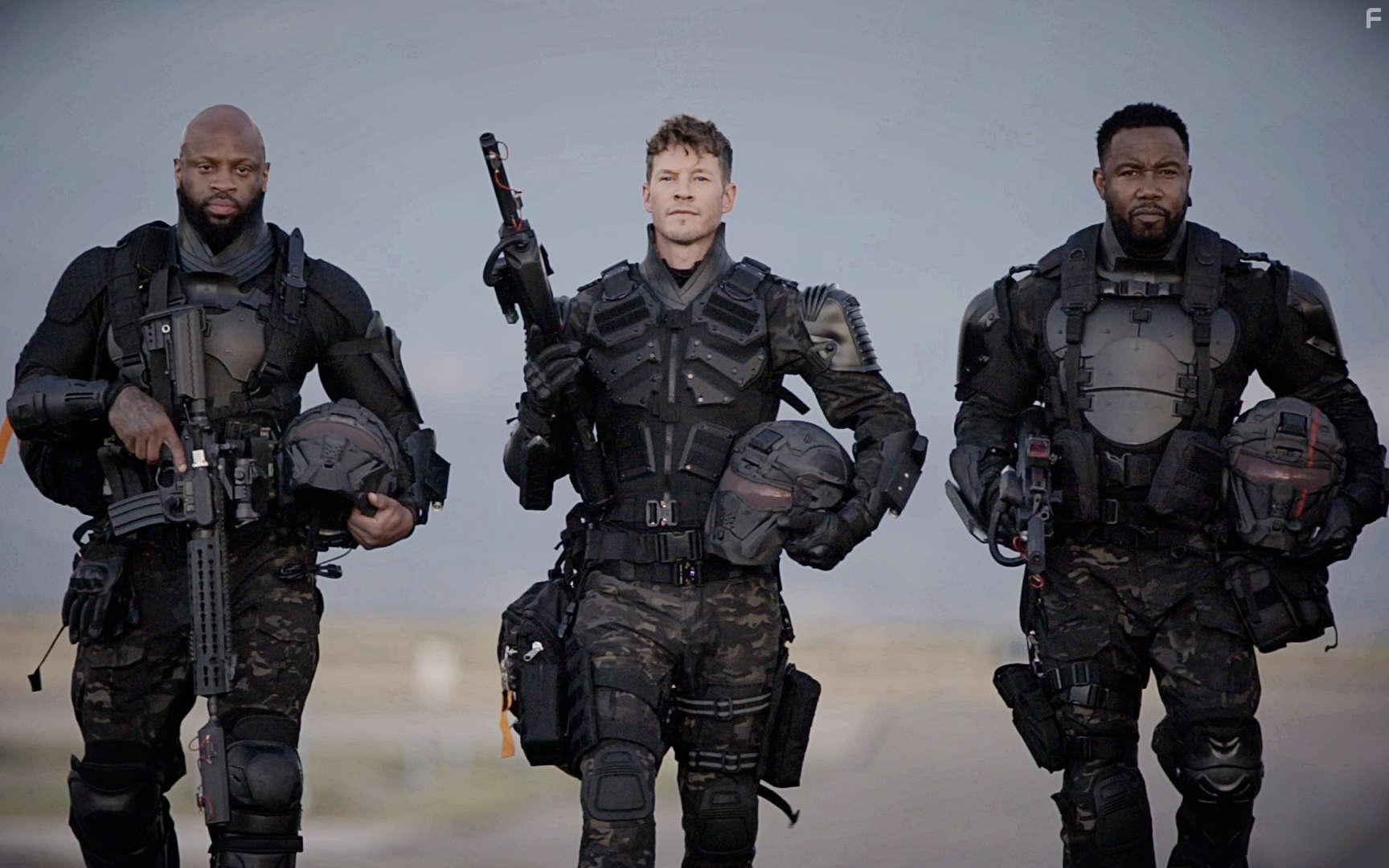 Michael Jai White, Chad Michael Collins, and Antuone Torbert in Dead Zone (2022)