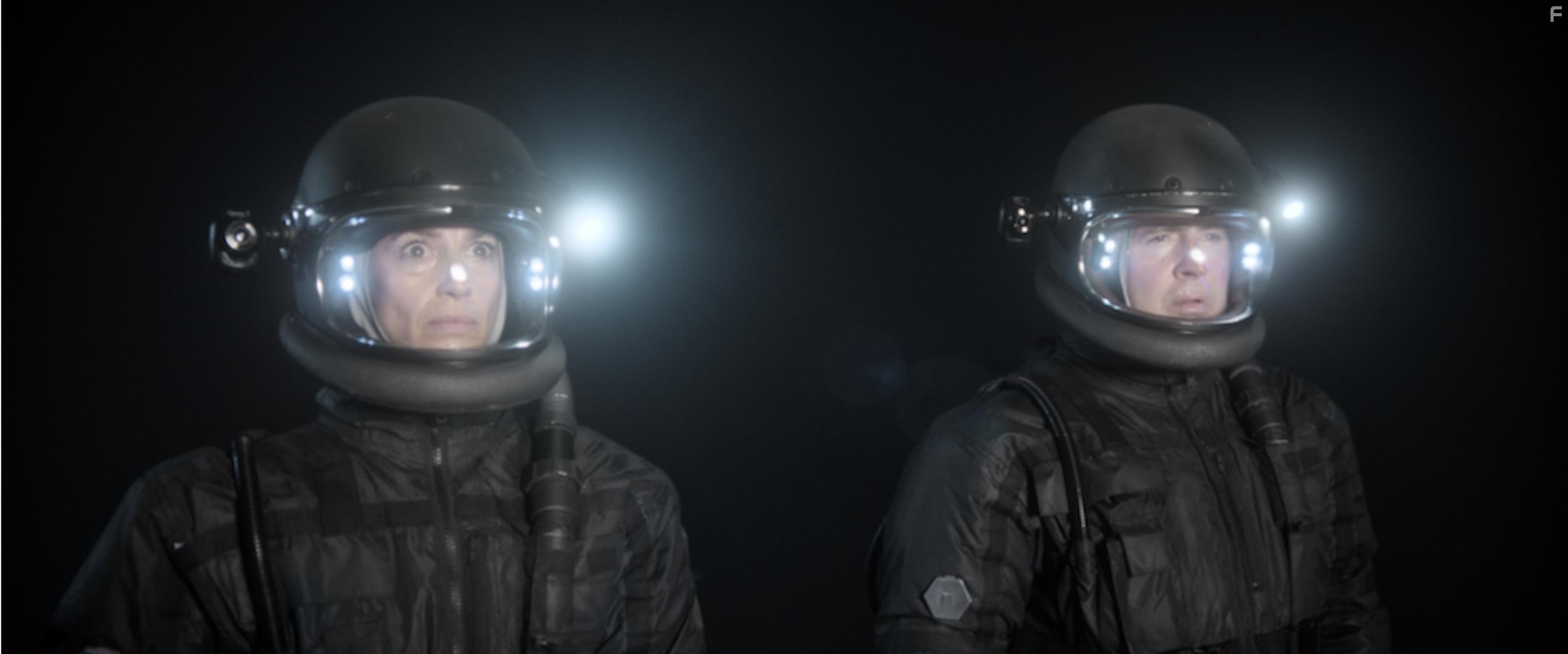 Claudia Black and David O'Hara in Deus (2022)