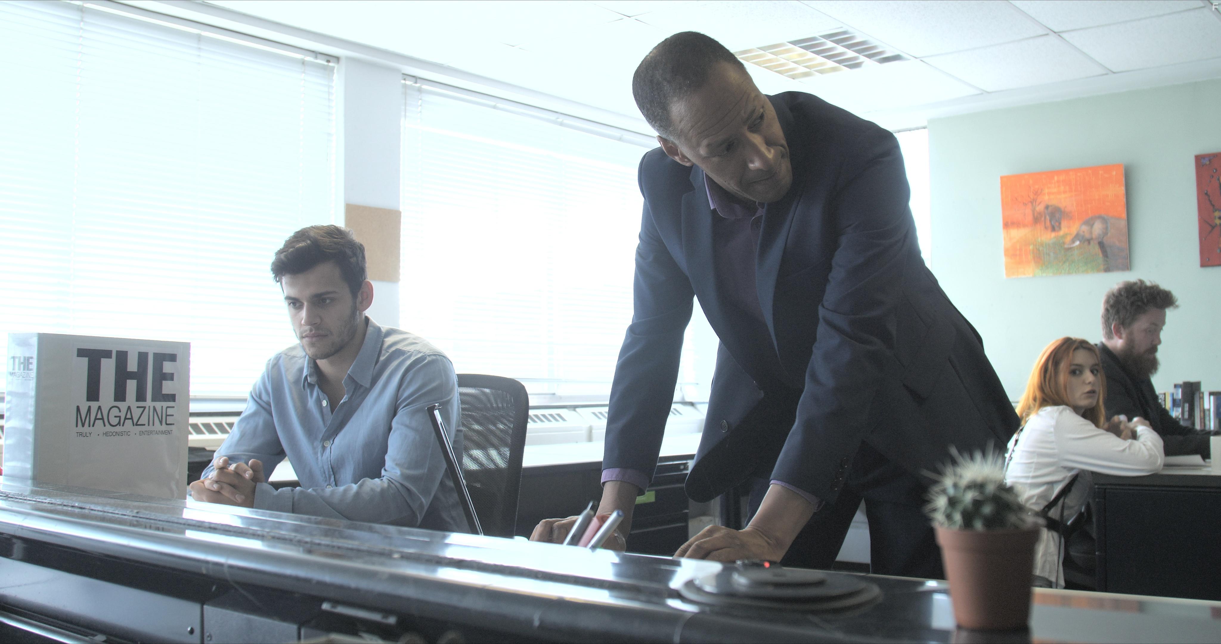 Matthew Marcelis, Angus Brown, and Belle Apostolova in Camerawoman (2022)