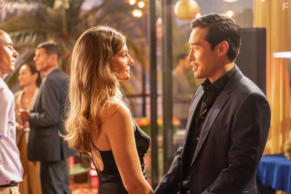 Raymond Lee and Caitlin Bassett in Quantum Leap (2022)