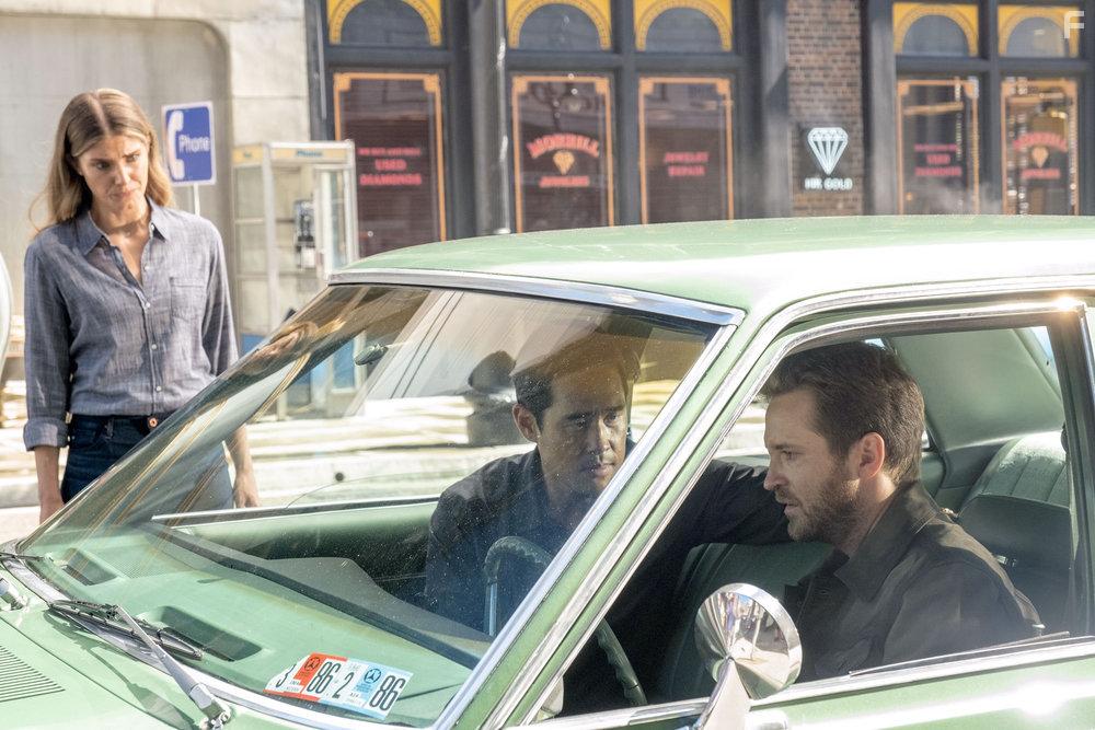 Michael Welch, Raymond Lee, and Caitlin Bassett in Quantum Leap (2022)