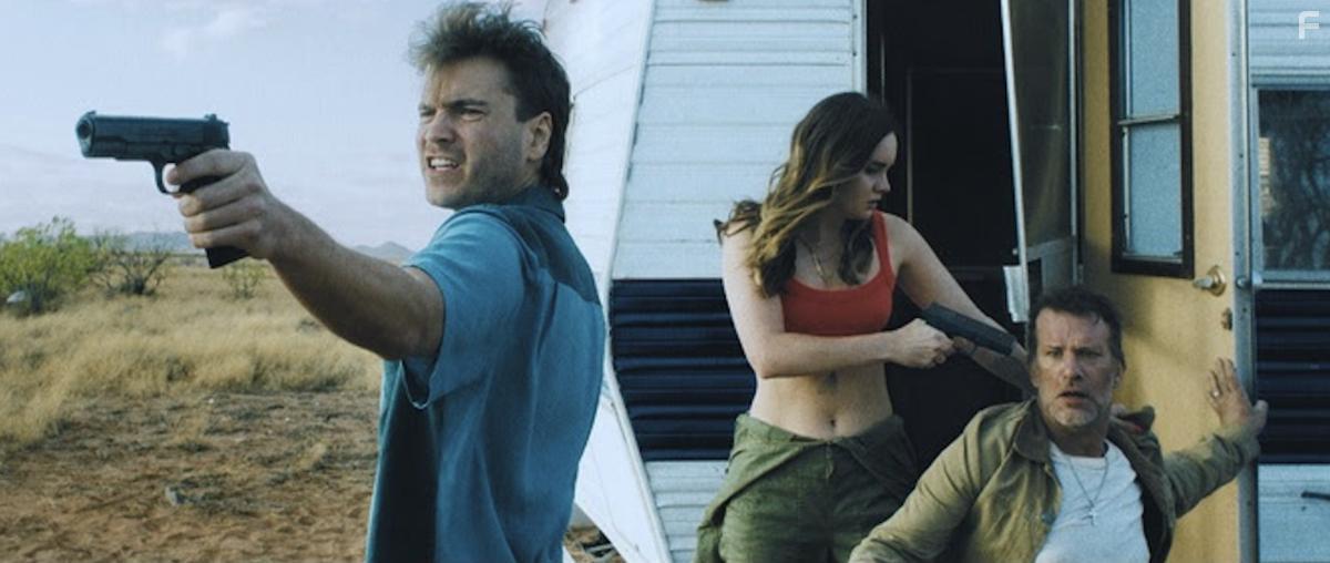 Thomas Jane, Emile Hirsch, and Liana Liberato in Dig (2022)