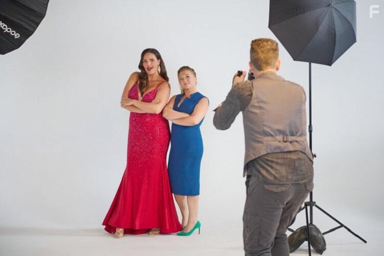 Candice Huffine, Jaicy Elliot, and Jason Salamandyk in Romance in Style (2022)