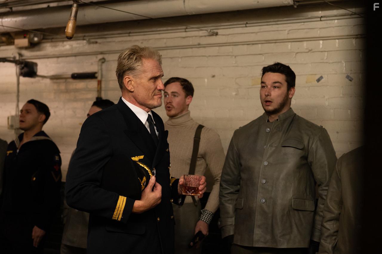 Dolph Lundgren, Cody Fleury, Andrew Stecker, and Luke Steinborn in Operation Seawolf (2022)