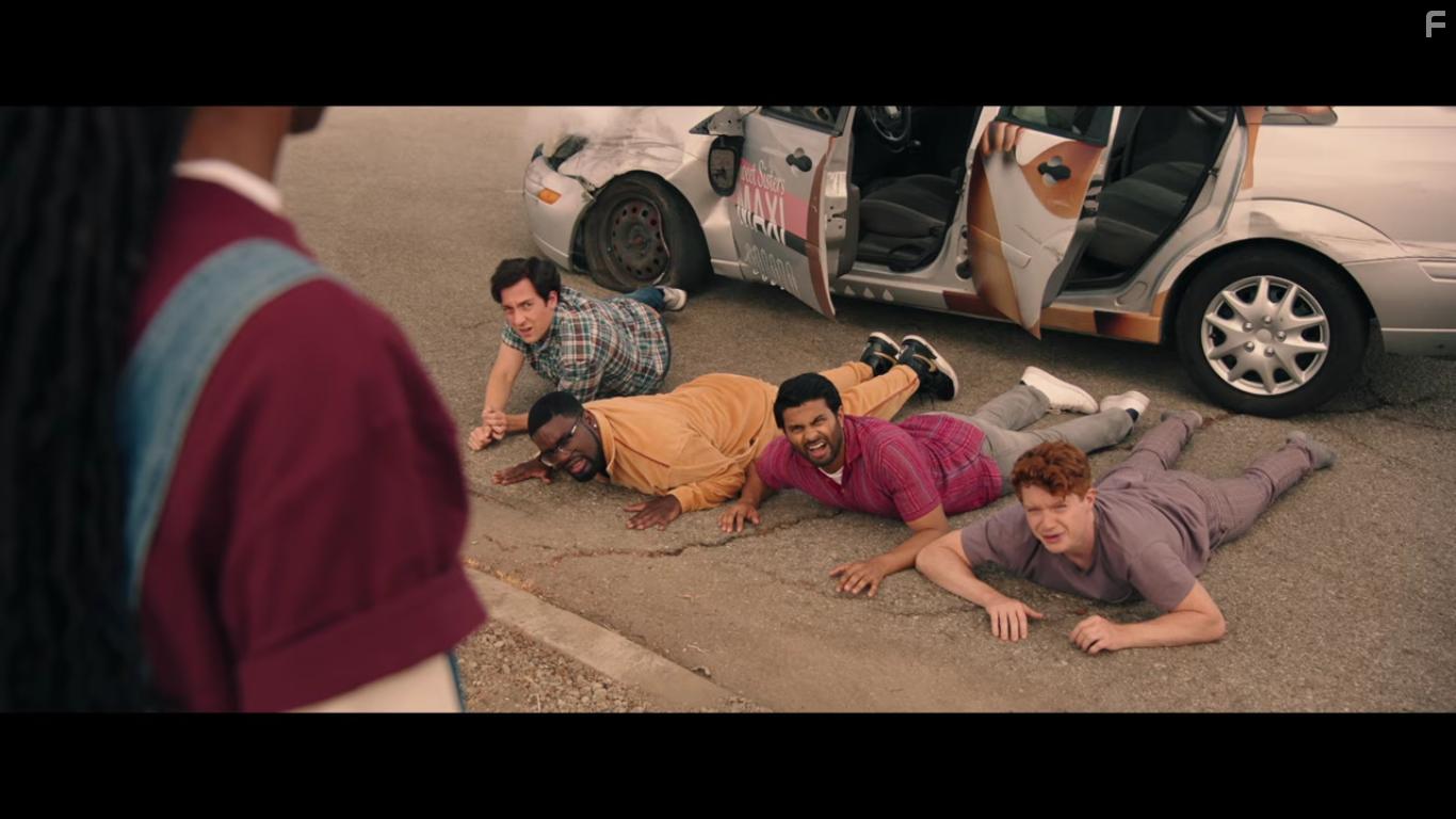 Brendan Scannell, Lil Rel Howery, Josh Brener, and Asif Ali in Bromates (2022)