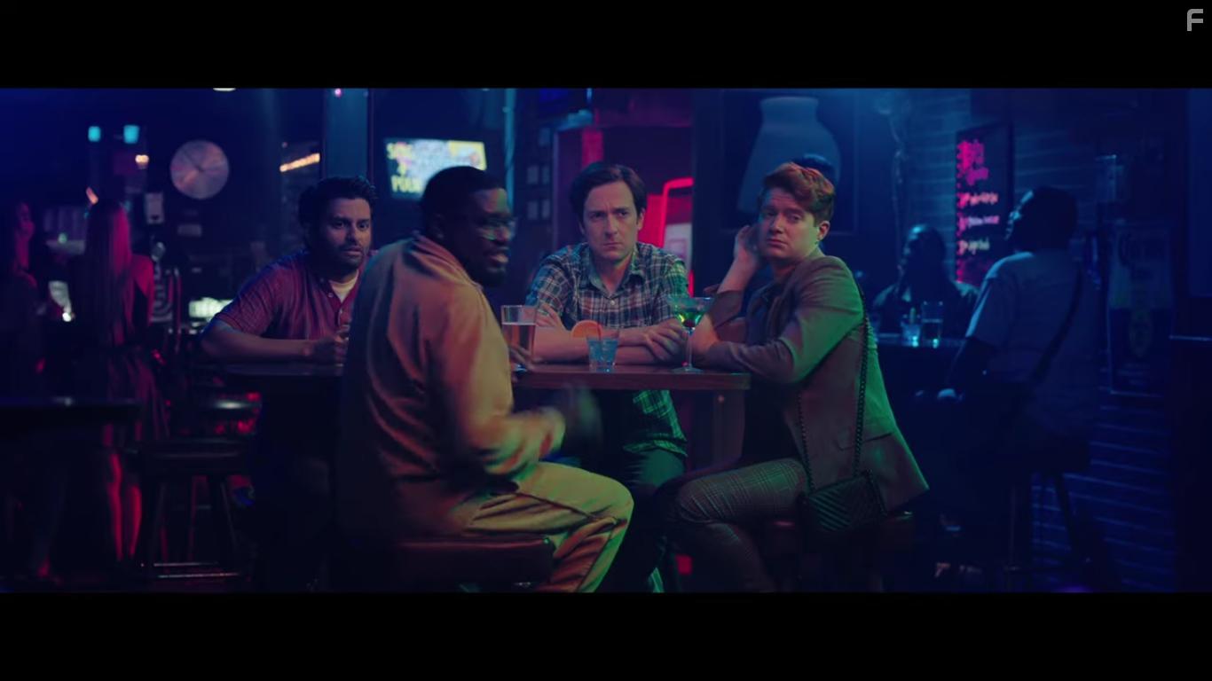 Brendan Scannell, Lil Rel Howery, Josh Brener, and Asif Ali in Bromates (2022)