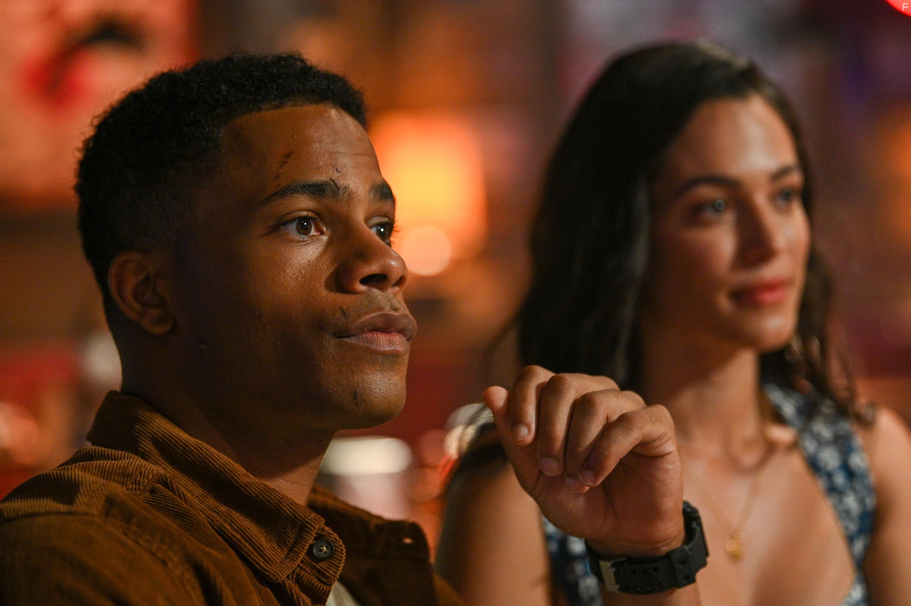 Jordan Calloway and Stephanie Arcila in Fire Country (2022)