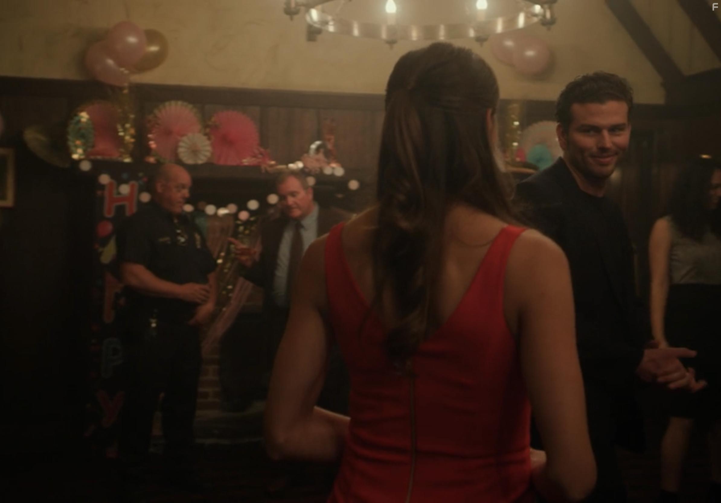 David Hill, Gina Vitori, Harvey B. Jackson, and Andrew Spach in In Love with My Partner's Wife (2022)