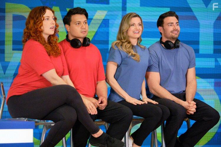 Jonathan Bennett, Brooke D'Orsay, Emma Pedersen, and Justin Lacey in Wedding of a Lifetime (2022)