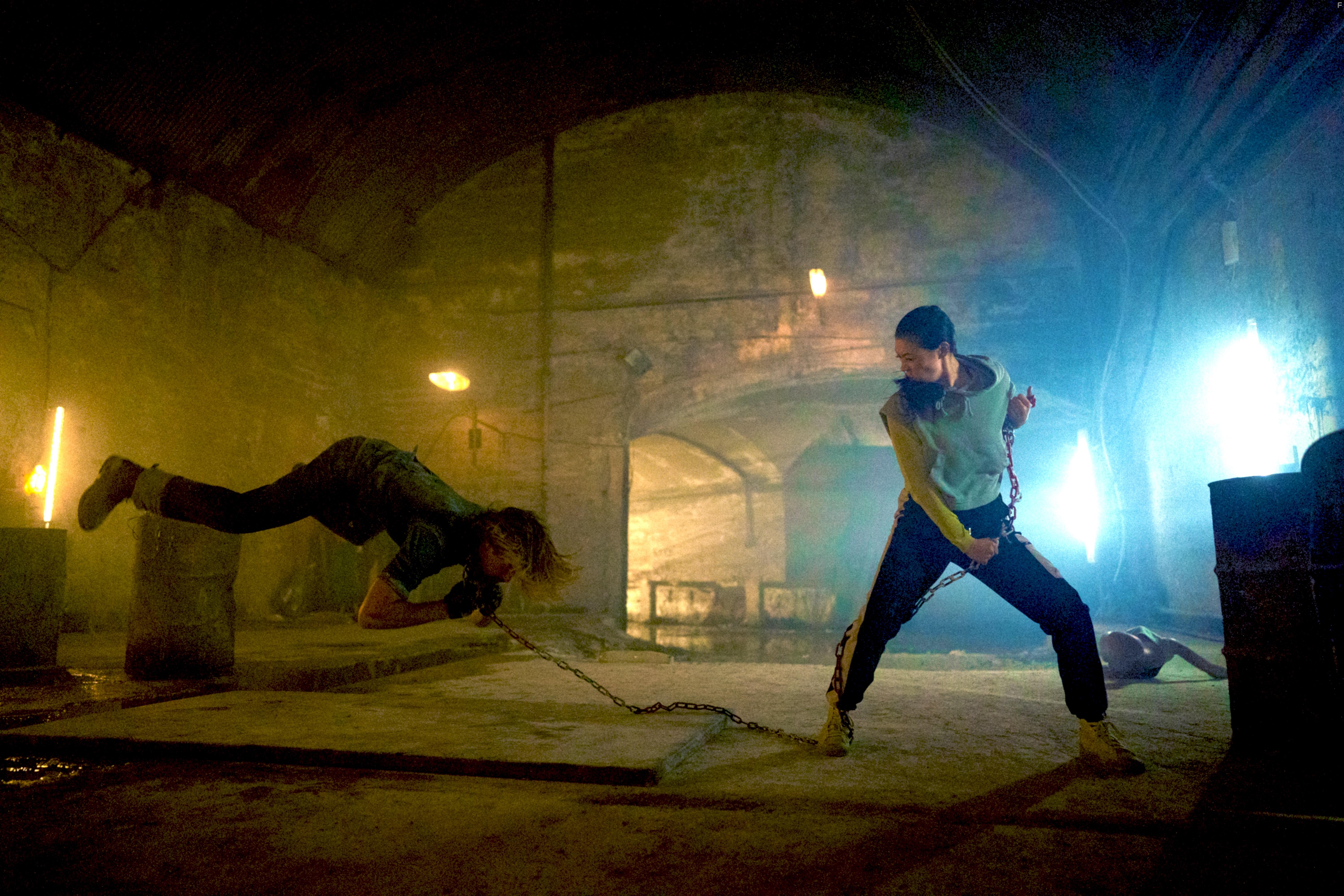 Peter Lee Thomas and Sarah Chang in Accident Man 2 (2022)