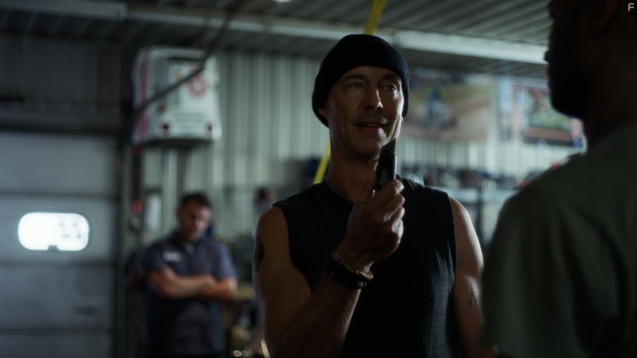 Tom Cavanagh and Noah Anderson in Bitcon (2022)